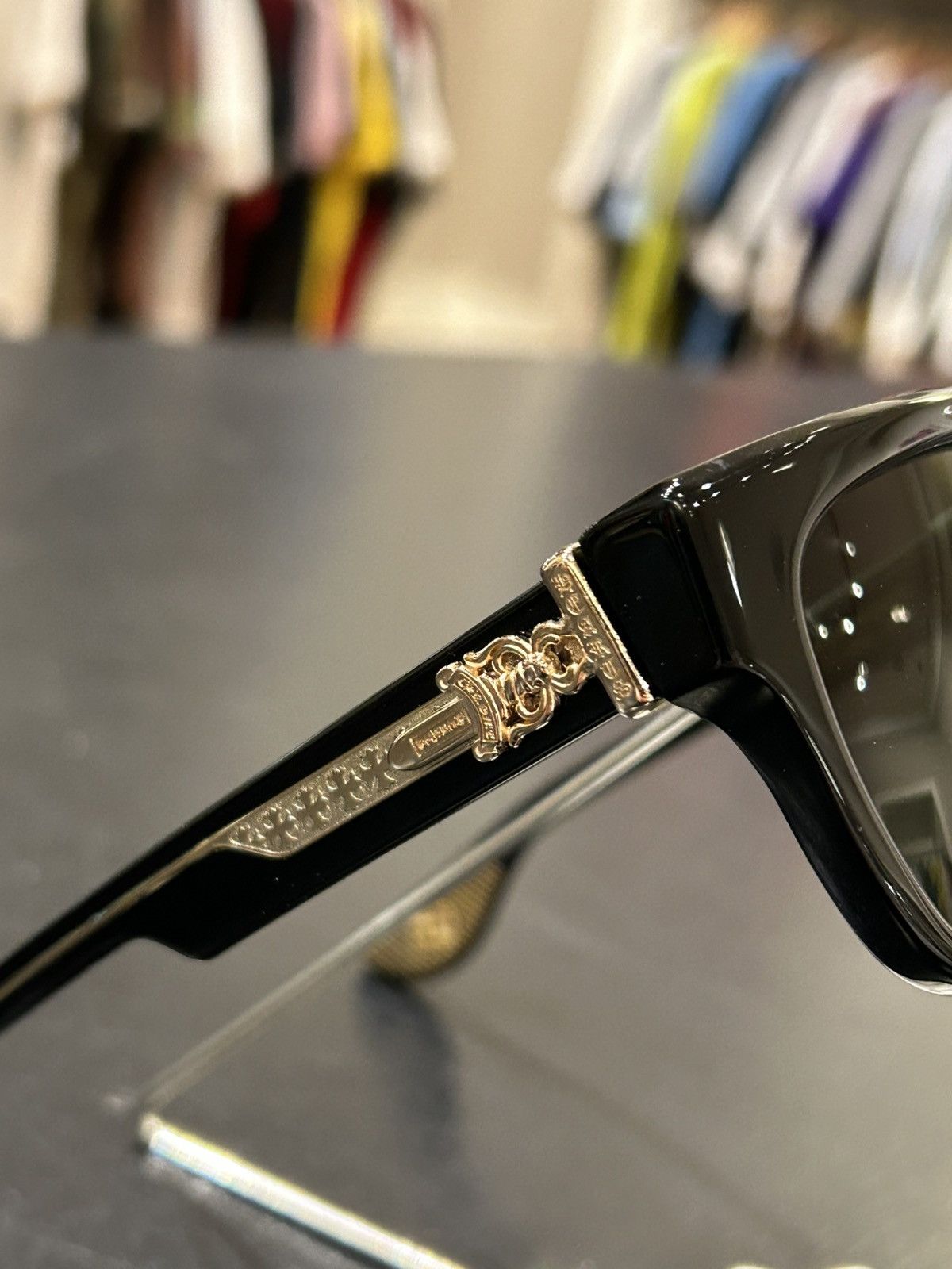 Chrome Hearts Chrome Hearts ‘Box Officer’ Sunglasses Size ONE SIZE - 6 Thumbnail