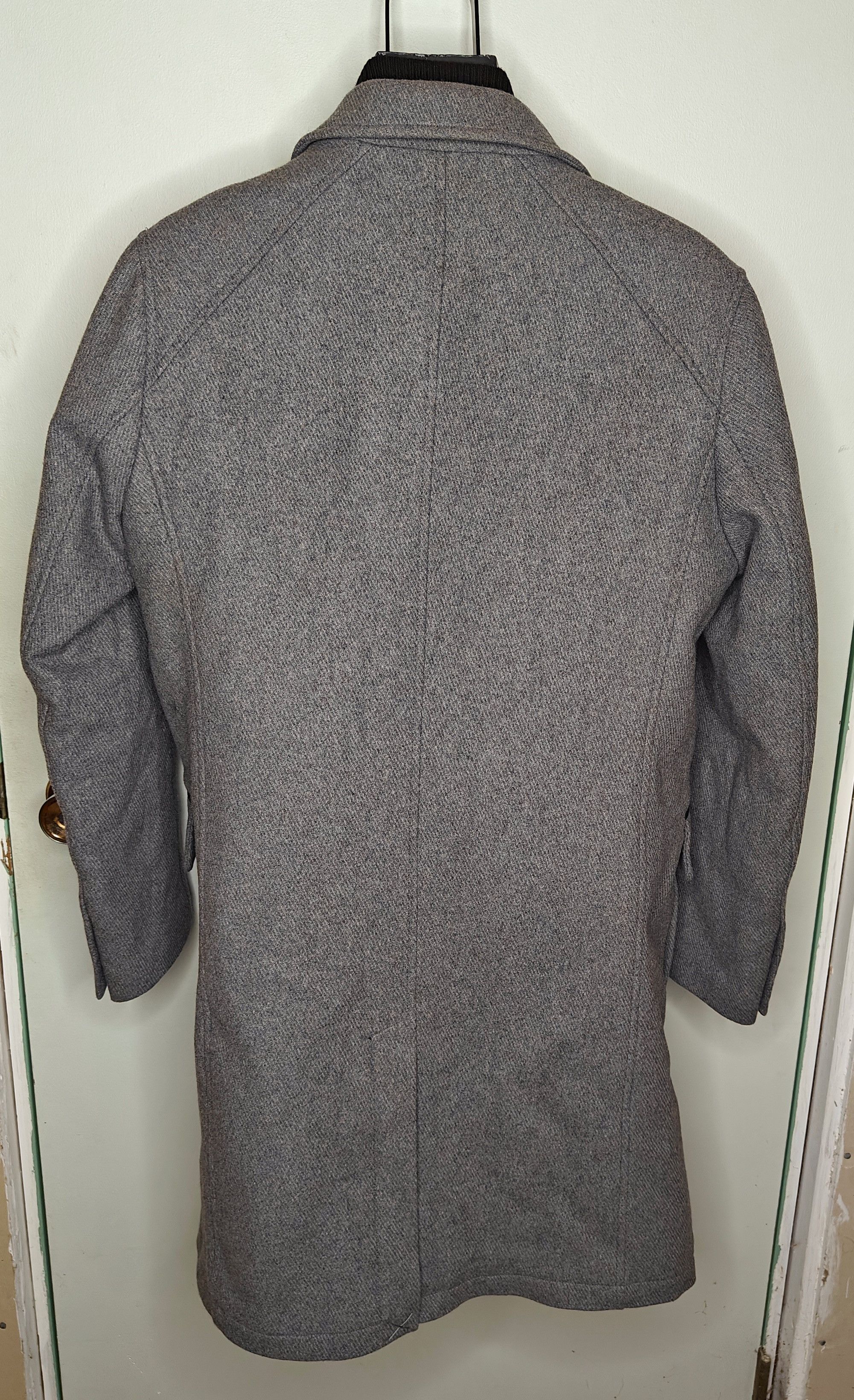 Cole Haan Mens Cole Haan gray wool blend gray overcoat coat jacket Size US M / EU 48-50 / 2 - 2 Thumbnail