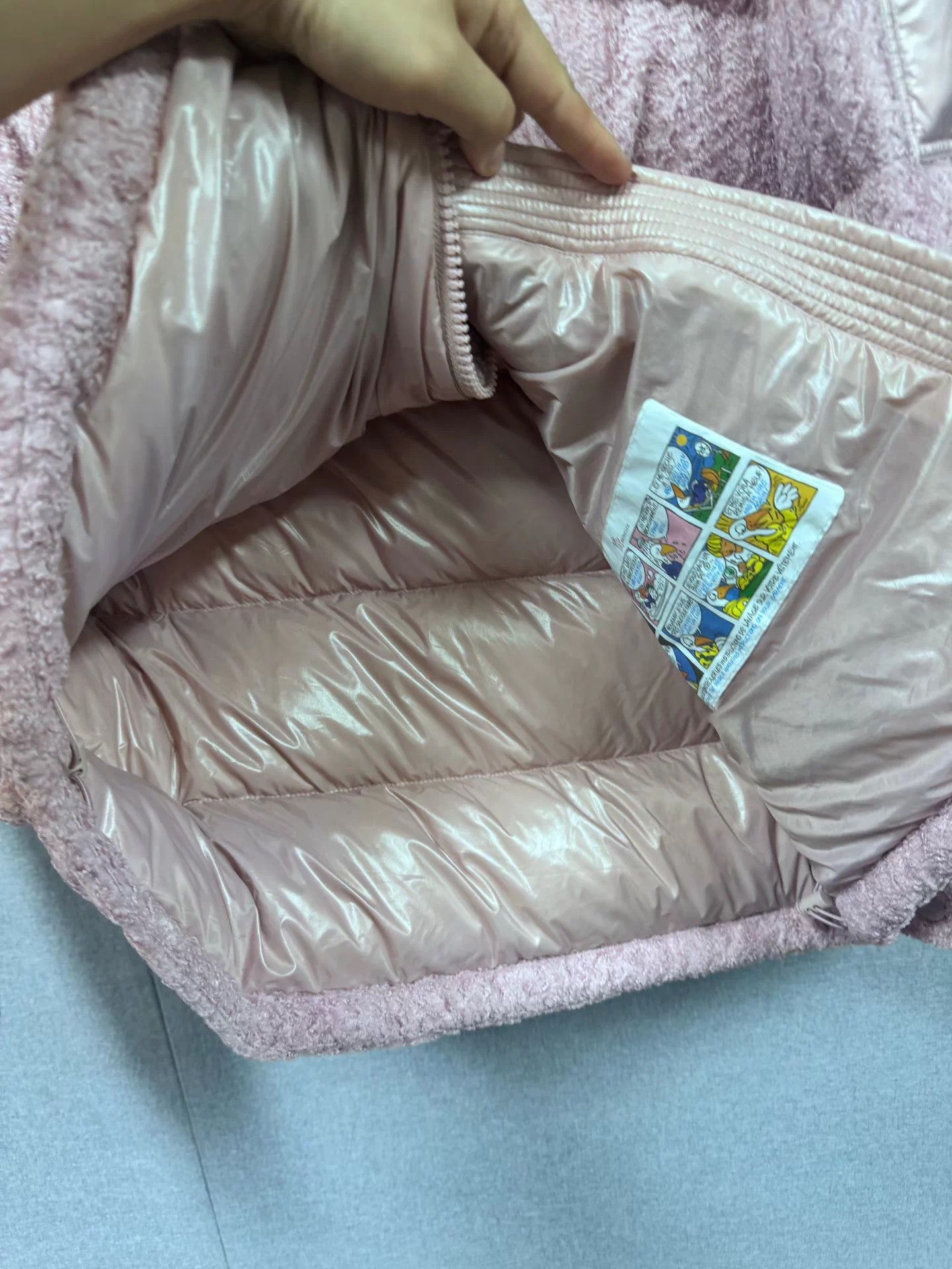 Moncler Moncler pink wool paneled down jacket size 3 Size L / US 10 / IT 46 - 3 Thumbnail