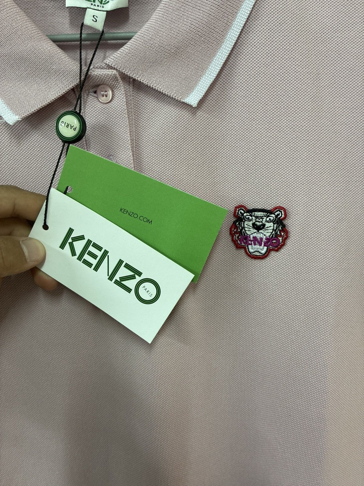 Kenzo Kenzo pink tiguer polo dress Size S / US 4 / IT 40 - 2 Thumbnail