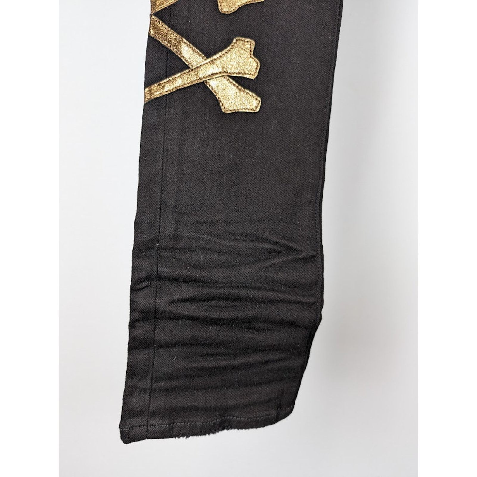 Amiri o1rshd1 Bones Jeans in Black/Gold Size US 33 - 5 Thumbnail