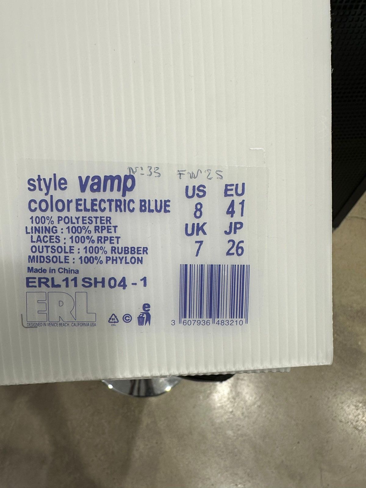 ERL ERL - Vamps Skate Sneaker Blue Size US 8 / EU 41 - 6 Thumbnail