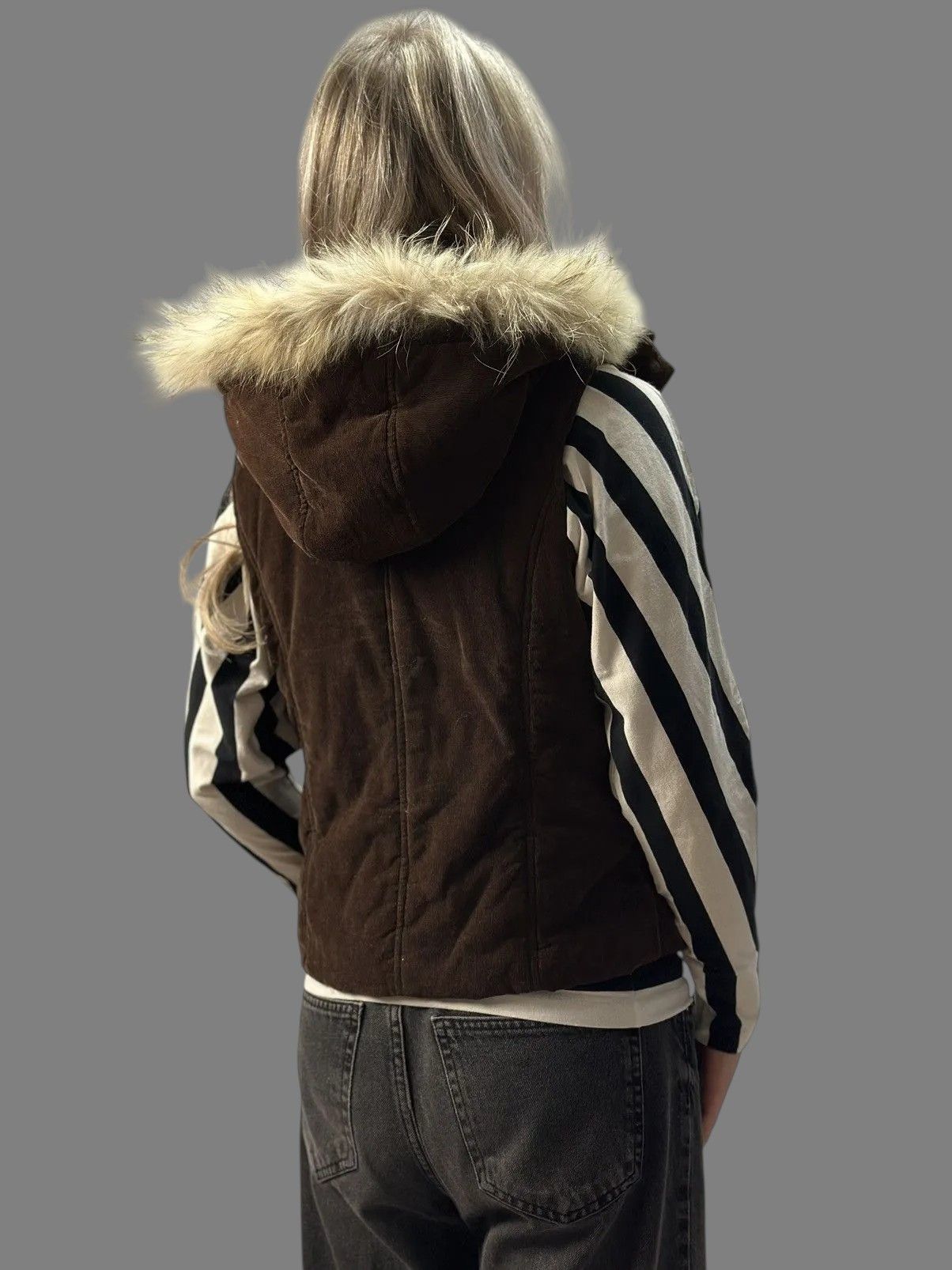 Japanese Brand JAPAN IFSIXWASNINE VEST Fyls Retro LGB Brown Fur Lined GOA M Size M / US 6-8 / IT 42-44 - 14 Thumbnail