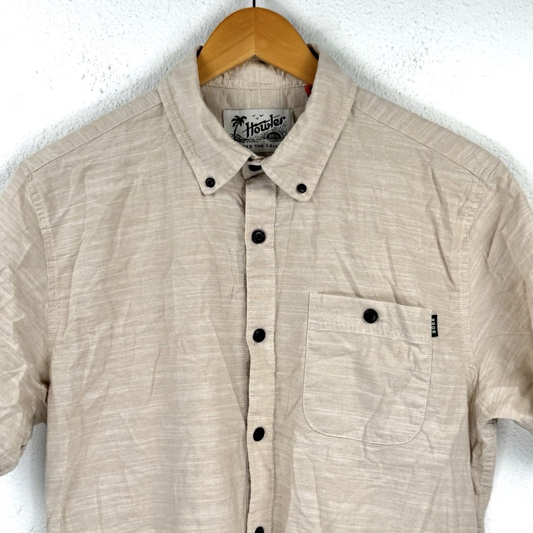 Howler Brothers Howler Brothers Shirt Mens M Short Sleeve Button Up Pocket Casual Cotton Size US M / EU 48-50 / 2 - 2 Thumbnail