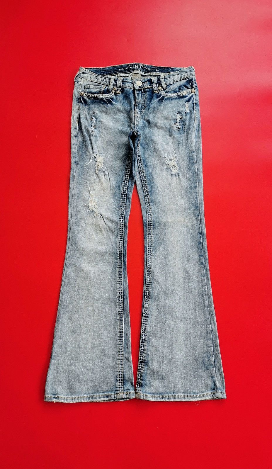 Vintage Y2k Vanity Curvy Bootcut Stretch Jeans Size 30" / US 8 / IT 44 - 1 Thumbnail