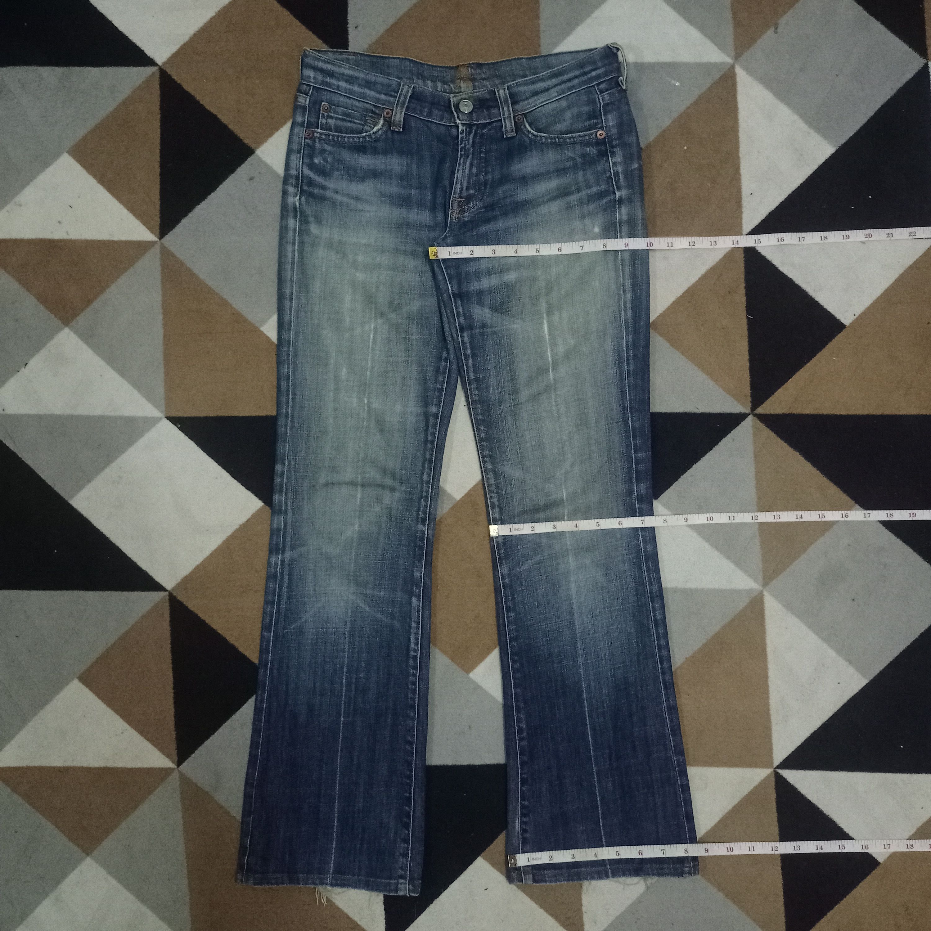 7 For All Mankind Vintage 7 For All Mankind Mud Wash Denim Flare Jeans Size 28" / US 6 / IT 42 - 11 Thumbnail