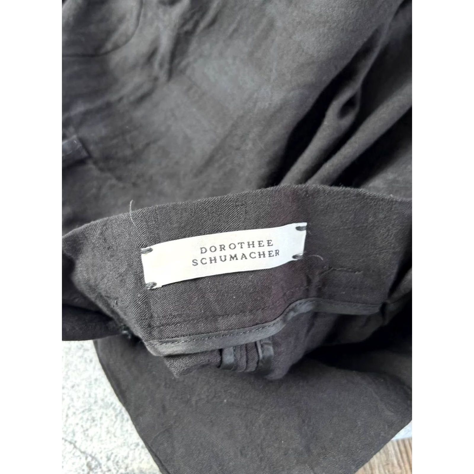 DOROTHEE SCHUMACHER Dorothee Schumacher Skirt Womens 4 Black Line Size Cotton Belt Loop Zipper Size 27" / US 4 / IT 40 - 3 Thumbnail