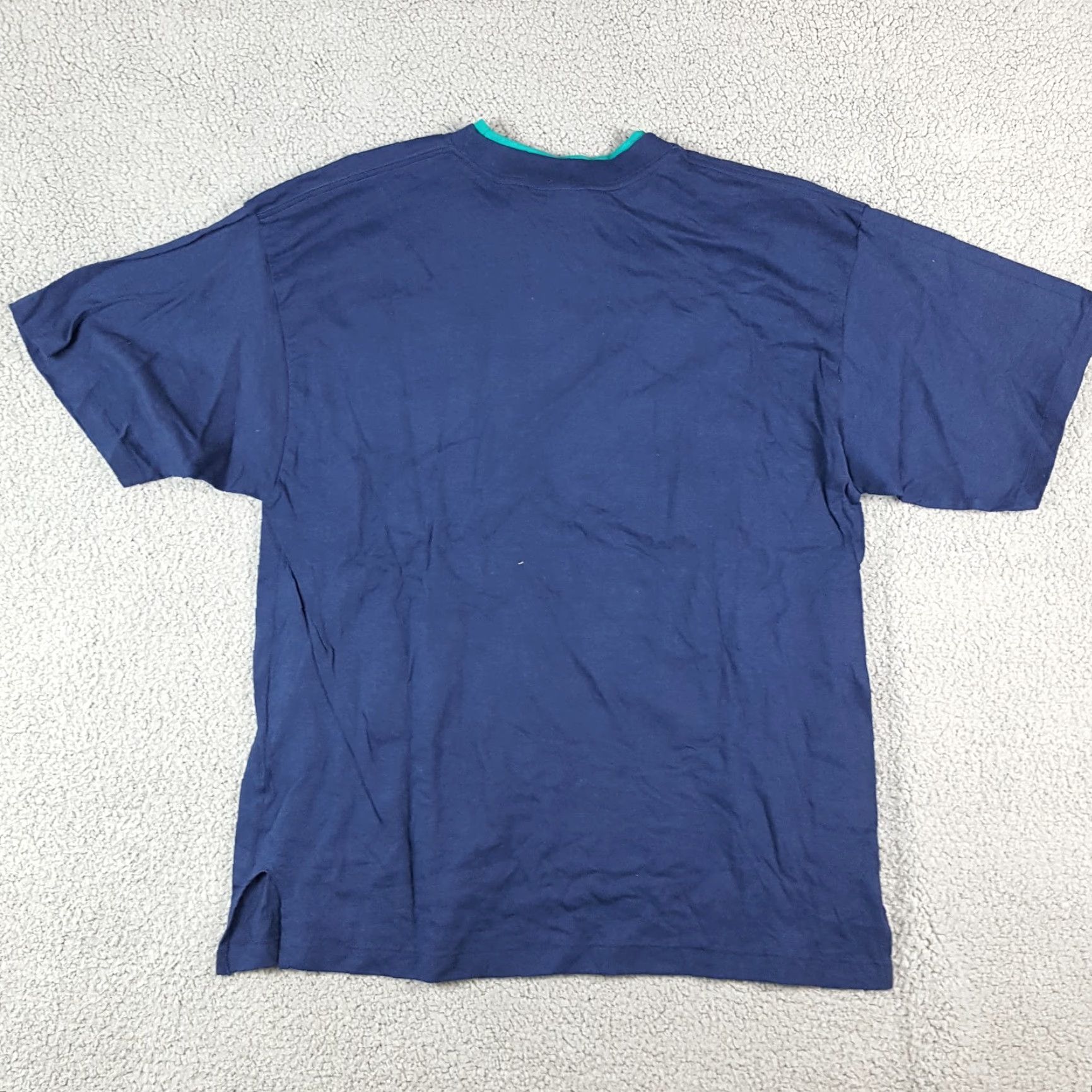 Apple VINTAGE 90s Sarah Renata Apple Tree School T-Shirt Women’s Large Blue Casual Nature Retro Size L / US 10 / IT 46 - 4 Thumbnail