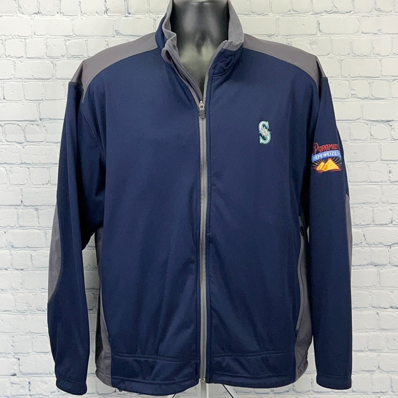 Port Authority Seattle Mariners Pyramid Brewing Co Jacket Brewery Blue XL Size US XL / EU 56 / 4 - 1 Thumbnail