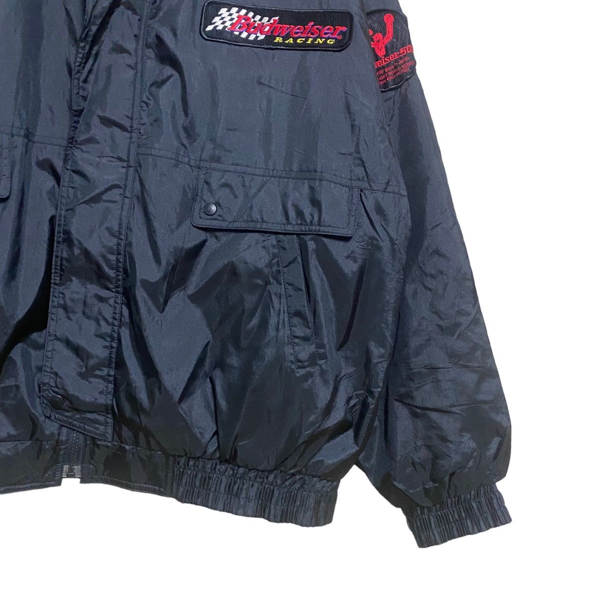 Vintage Vintage 1998 Budweiser Racing Bomber Jacket Size US XL / EU 56 / 4 - 5 Thumbnail