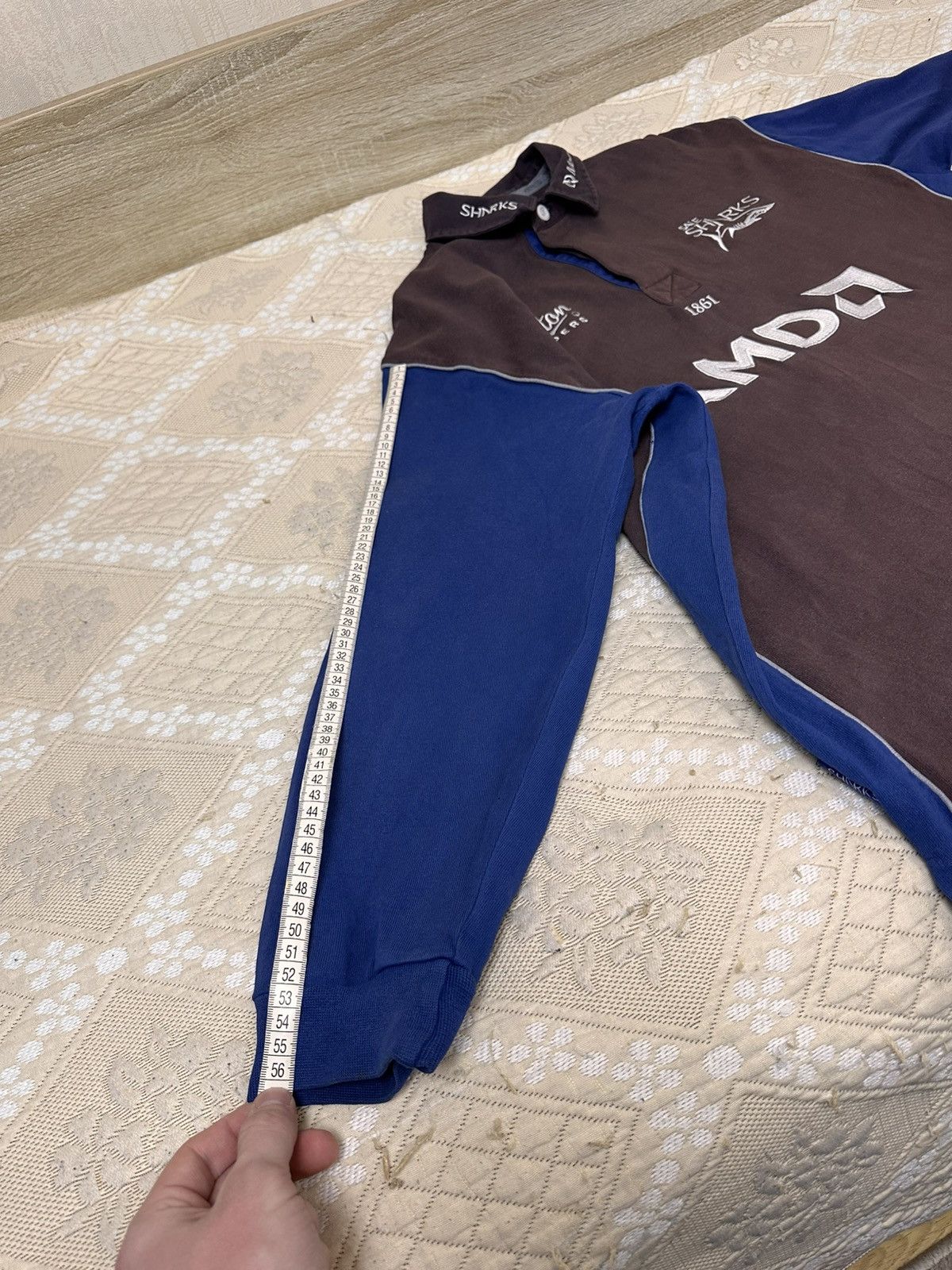 Cotton Traders 🔥 Sale Sharks Rugby Shirt Cotton Traders 2005/06 Long Sleeve Size US XL / EU 56 / 4 - 13 Thumbnail