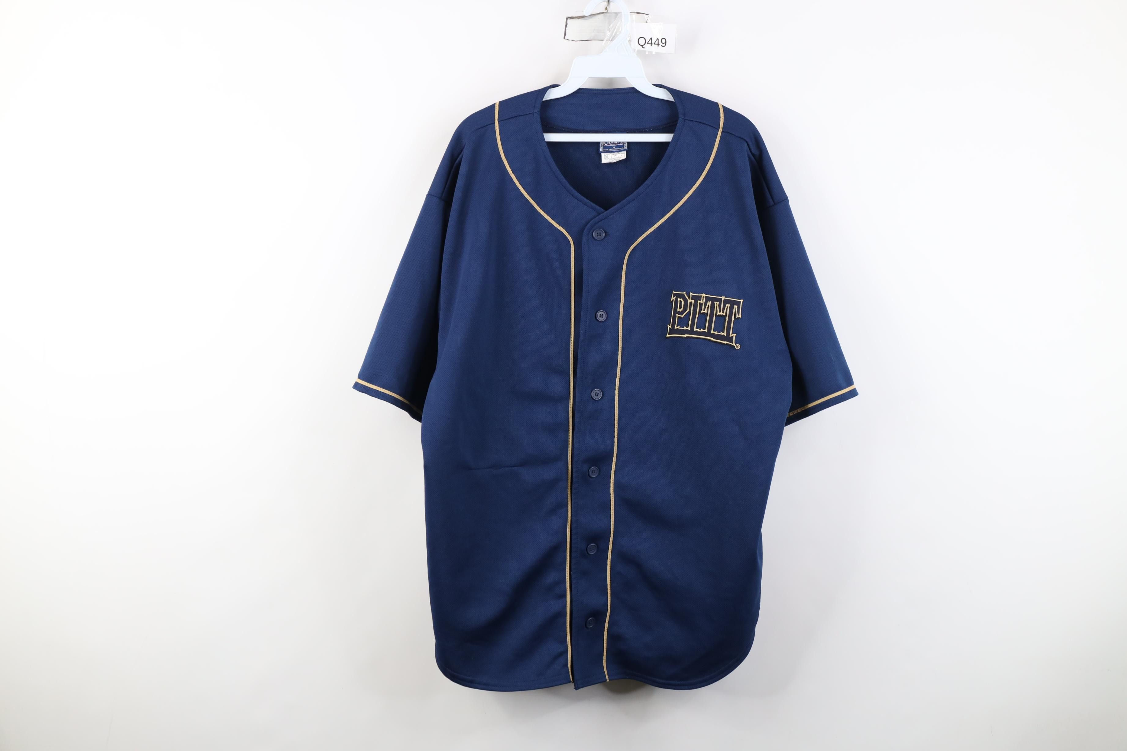 Vintage Vintage 90s Y2K University of Pittsburgh Jersey Shirt Size US L / EU 52-54 / 3 - 1 Thumbnail
