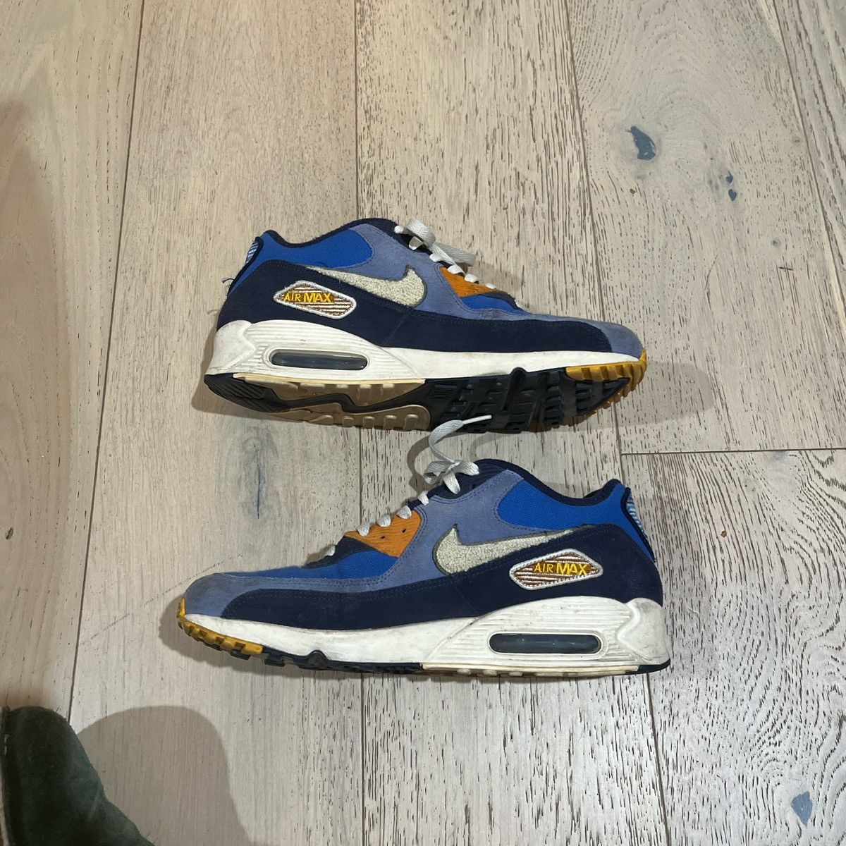 Nike Nike Air Max 90 Premium SE Game Royal Men Light Cream 2018 Size US 10.5 / EU 43-44 - 3 Thumbnail