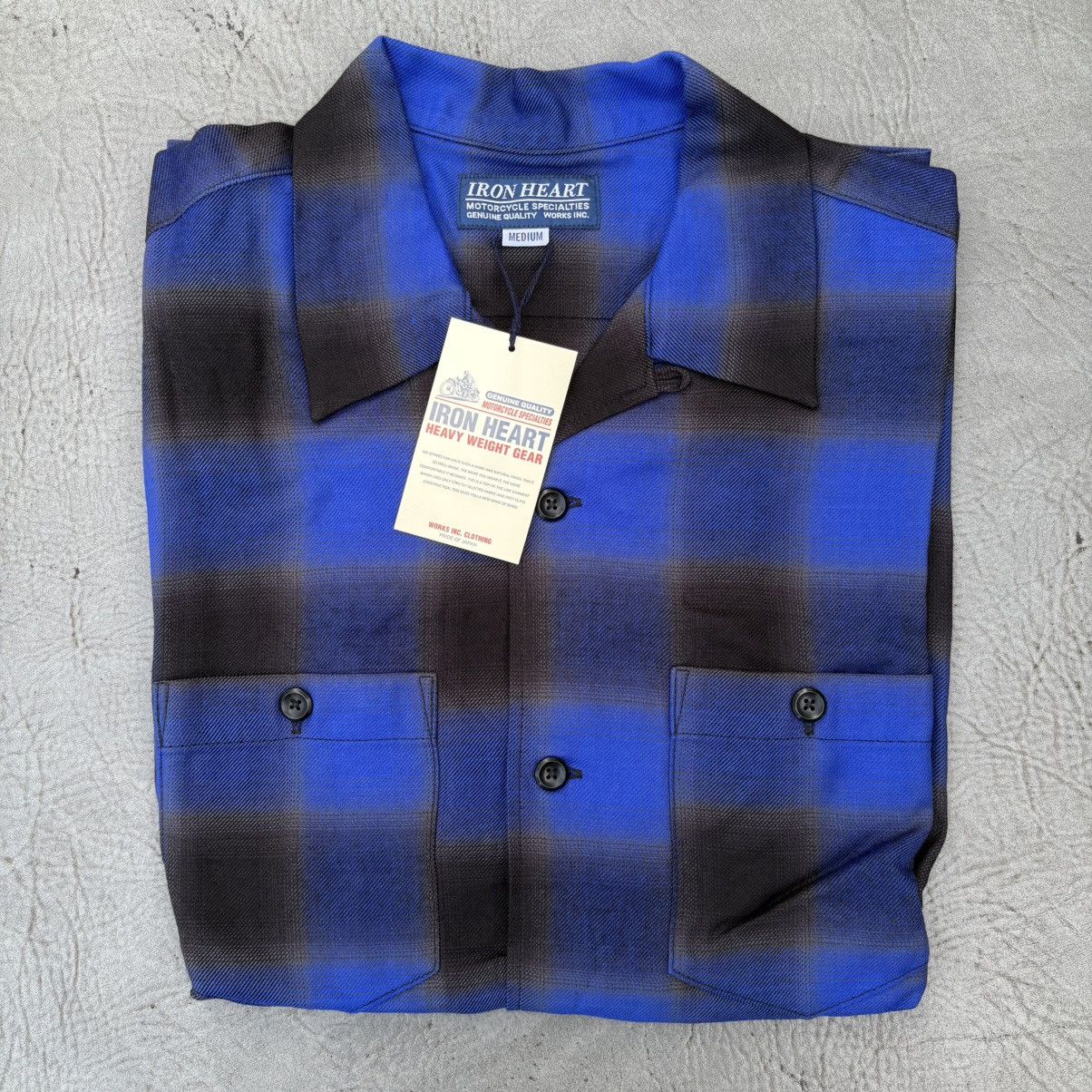 Iron Heart Iron Heart 5oz Bowling Shirt Medium M IHSH-325 blue Loop Size US M / EU 48-50 / 2 - 1 Thumbnail