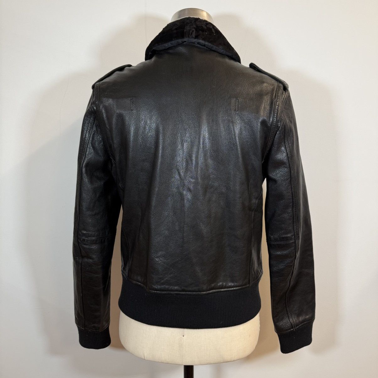 Kiminori Morishita Kiminori Morishita Black Goatskin Leather Bomber Jacket Size US L / EU 52-54 / 3 - 3 Thumbnail