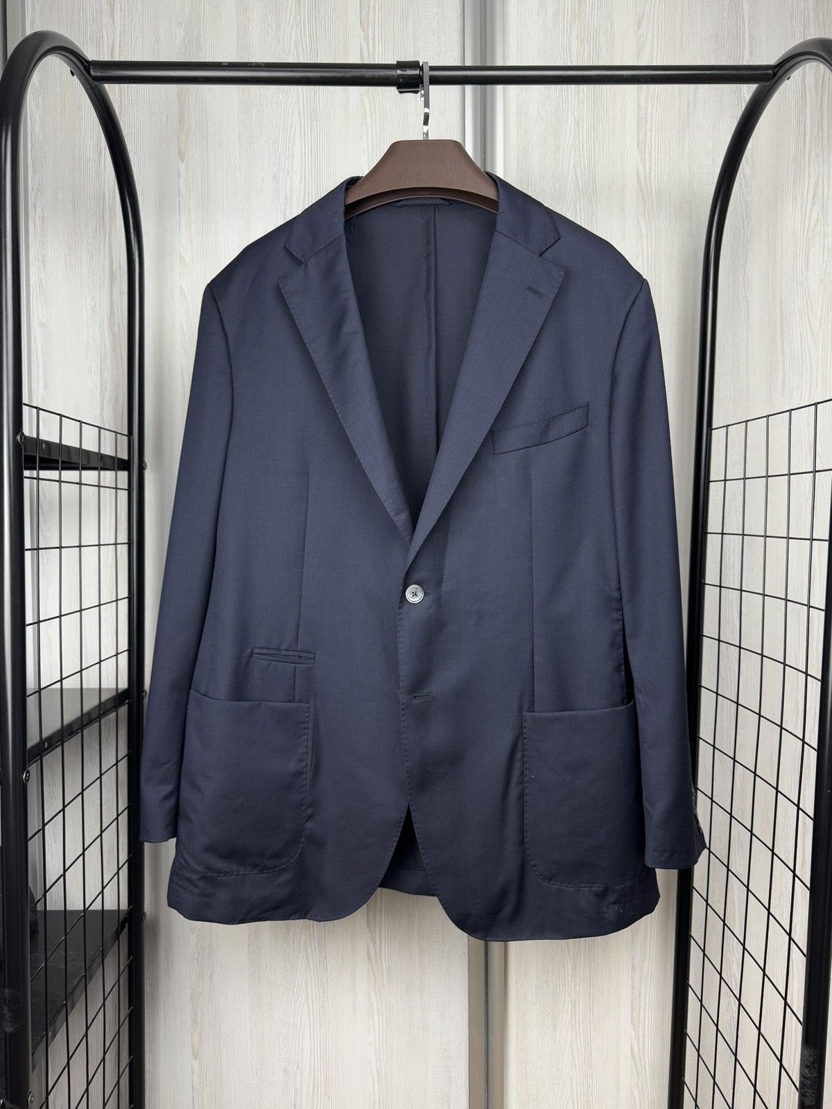 Other Artu Napoli Navy Blue unlined travel jacket wool blazer Size 48R - 1 Thumbnail