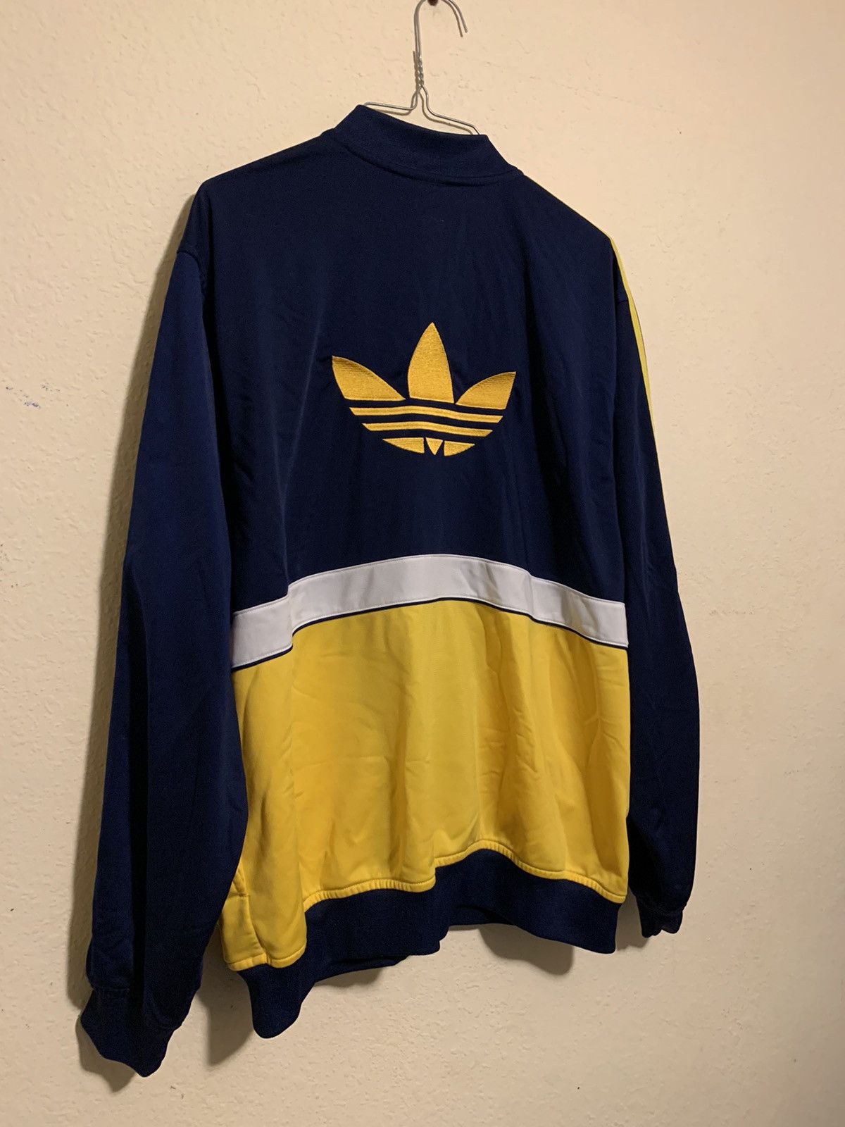 Adidas × Vintage Blue/Yellow Adidas Sweater Size US M / EU 48-50 / 2 - 2 Thumbnail