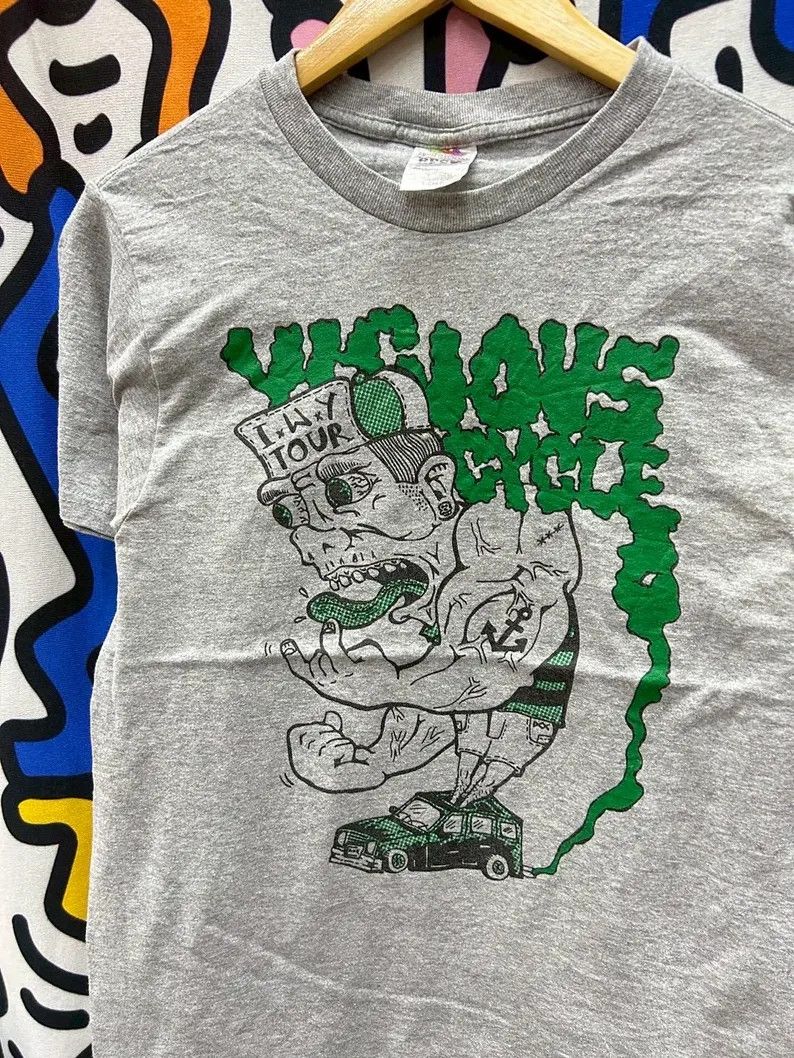Vintage Vintage 2000s Vicious Cycle Band tshirt size S Size US S / EU 44-46 / 1 - 1 Thumbnail