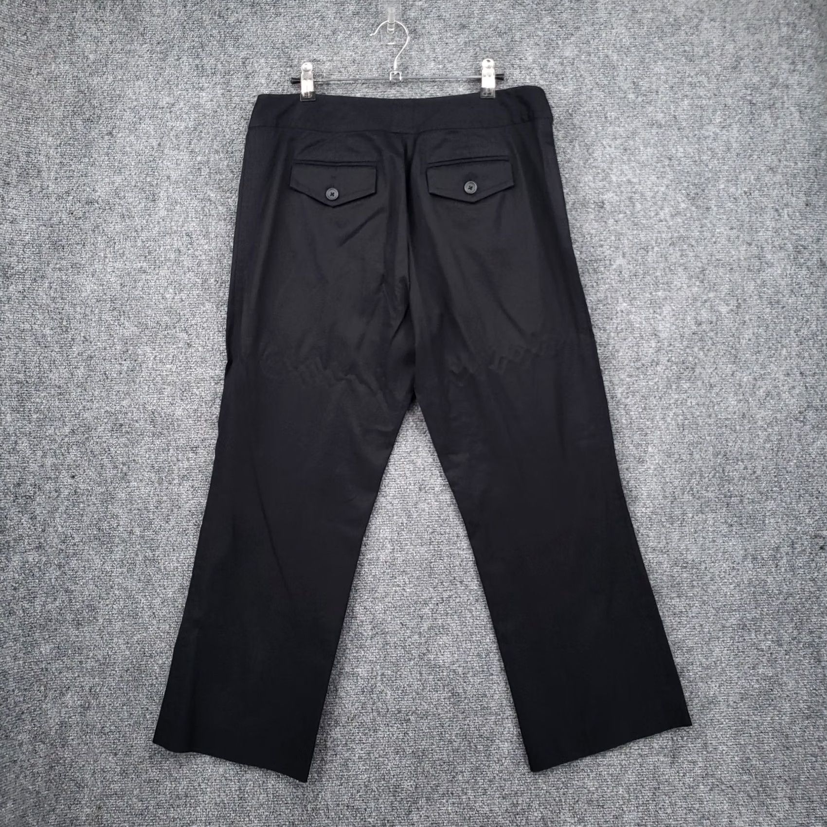 Banana Republic Banana Republic Womens Pants Black 10 Dress Mid Rise Flat Front Martin Trouser Size 32" / US 10 / IT 46 - 2 Thumbnail