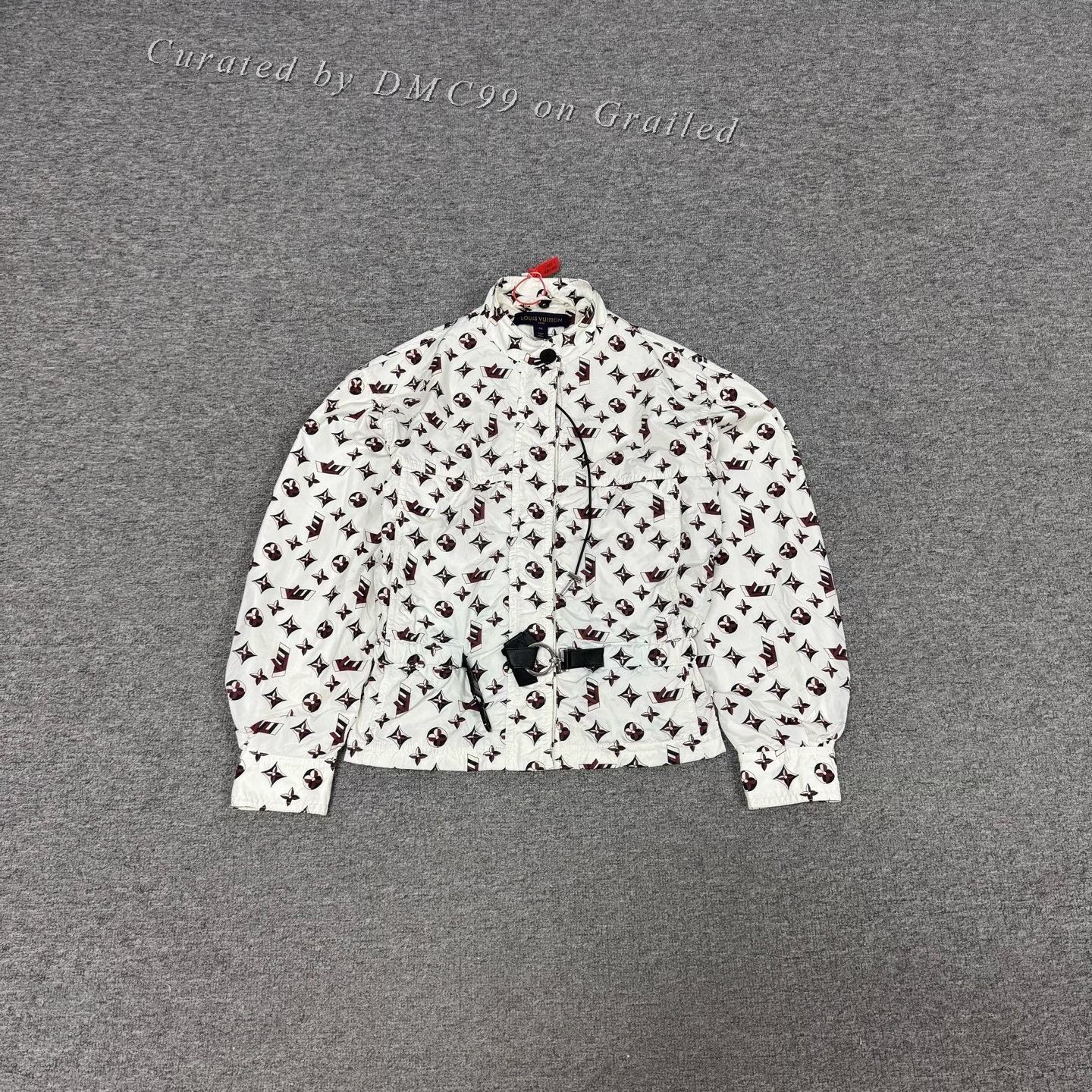 Louis Vuitton Louis Vuitton White Monogram Waist-Cinching Windbreaker Size XXS / US 00 / IT 34 - 1 Thumbnail