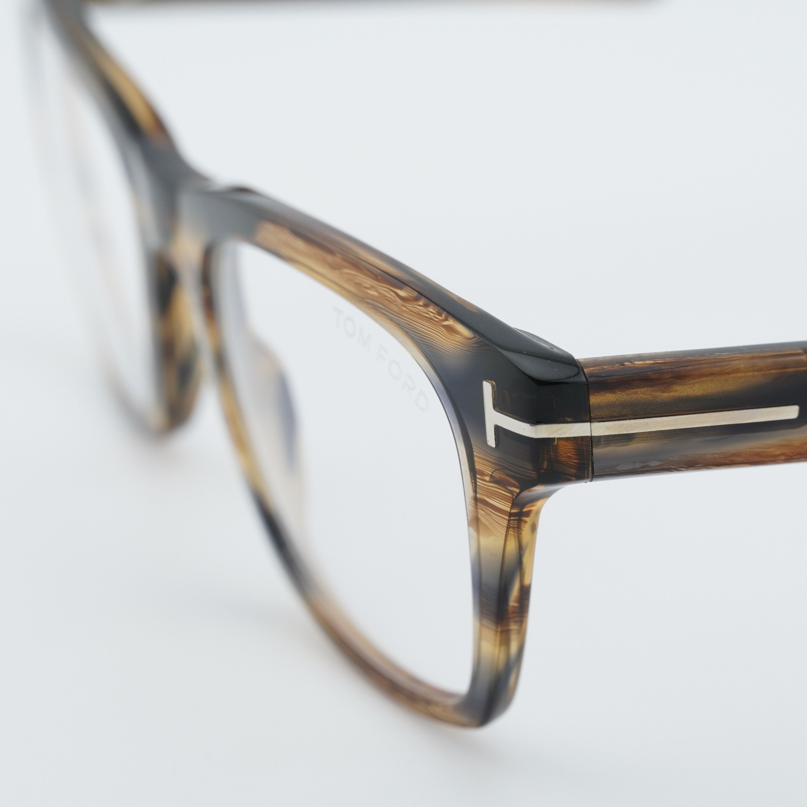Tom Ford Tom Ford FT5886-B 045 Eyeglasses Havana 50mm Square Frame Size ONE SIZE - 2 Thumbnail
