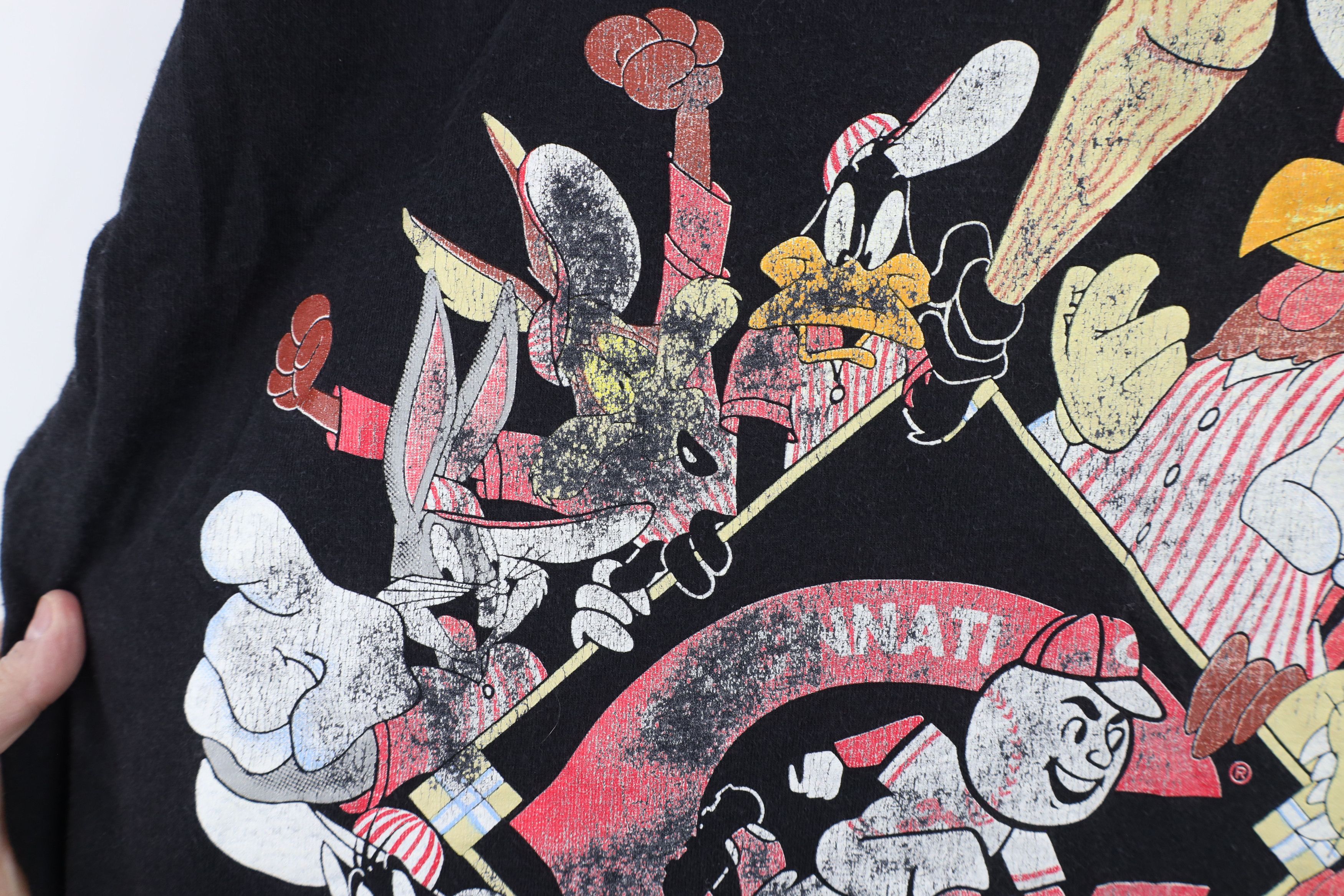 Vintage Vintage 90s Looney Tunes Reds Baseball T-Shirt USA Size US XL / EU 56 / 4 - 5 Thumbnail
