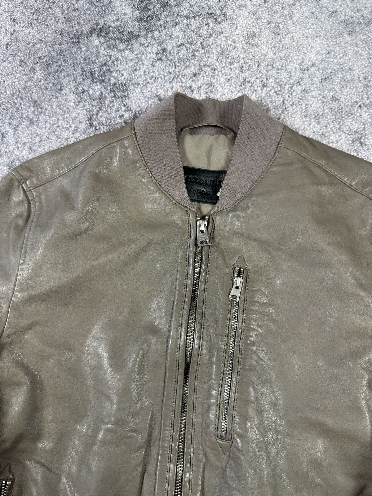 Allsaints Allsaints Leather Jacket Streetwear Rare Causal USA Style S Size US S / EU 44-46 / 1 - 2 Thumbnail