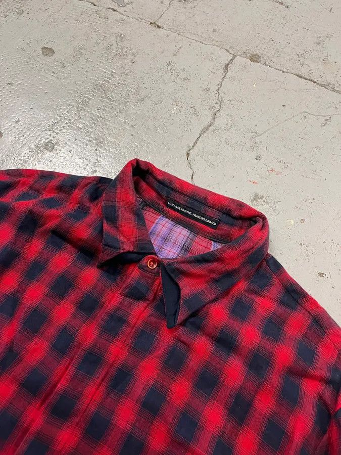 Marithe + Francois Girbaud 2000s Marithé + François Girbaud Red Black Plaid Cotton Shirt Size US M / EU 48-50 / 2 - 4 Thumbnail