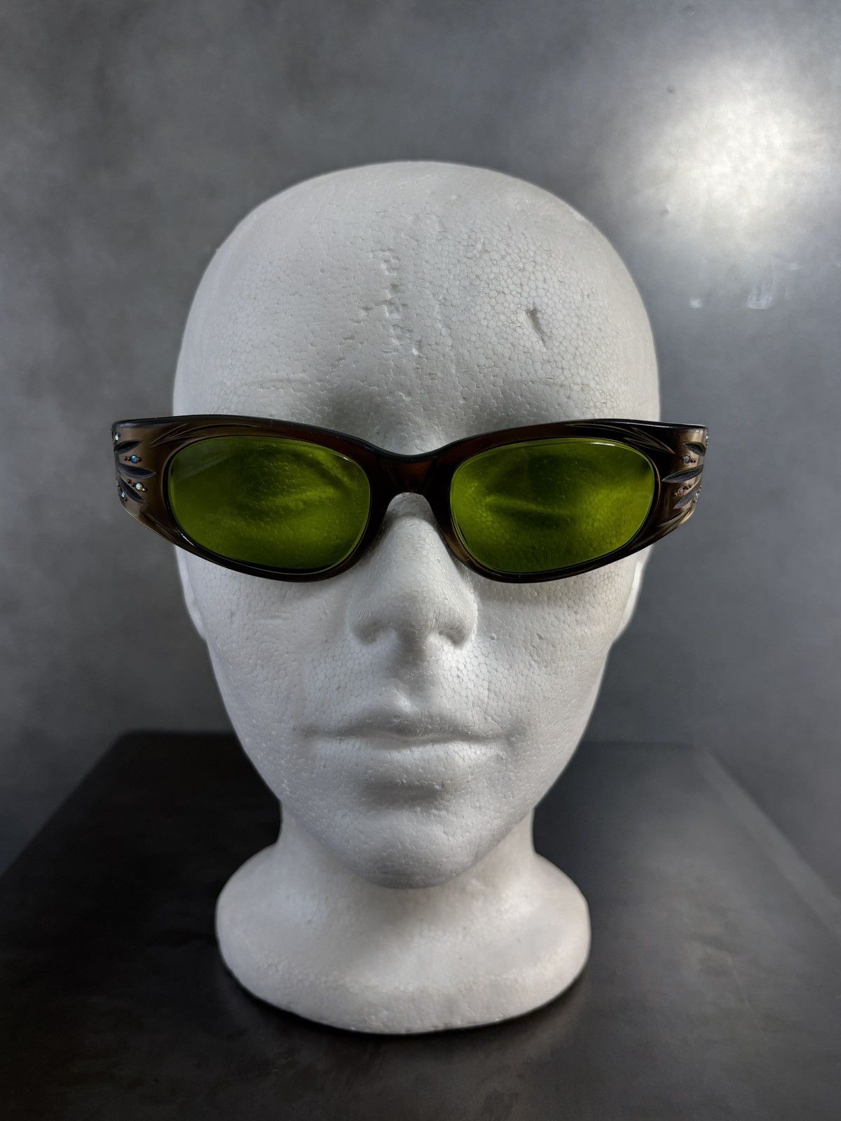 American Optical × Other × Vintage 1960s Cat Eye Sunglasses MCM Vintage Rhinestone France Mod Size ONE SIZE - 12 Thumbnail