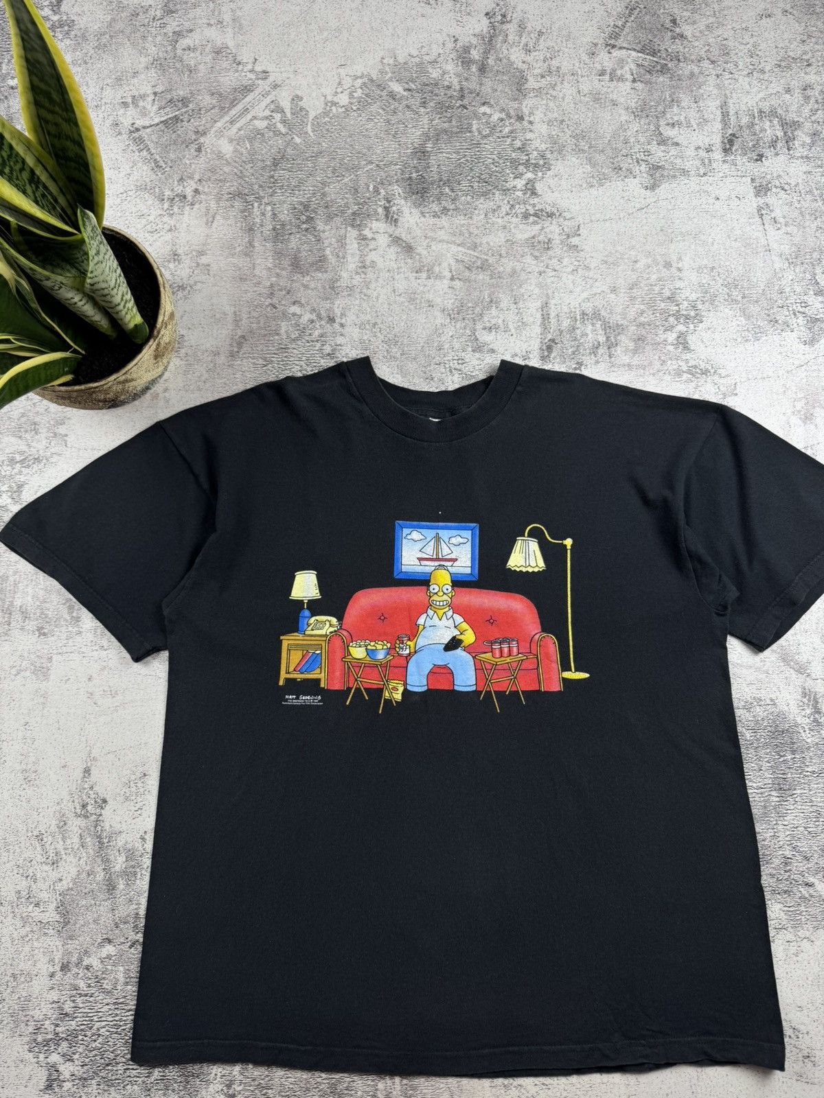The Simpsons The Simpson Matt Groening Vintage Movie Cartoon 1998 Merch Men’s XLT Shirt Tee Size US XL / EU 56 / 4 - 6 Thumbnail