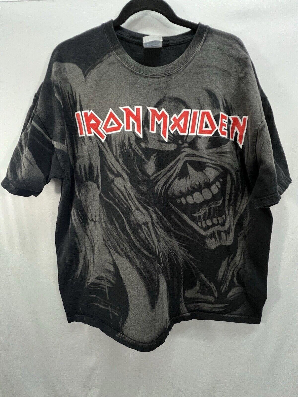 Hanes Vintage Iron Maiden AOP Adult Sz 2XL Heavy Metal Band, #TG Size US XXL / EU 58 / 5 - 1 Thumbnail