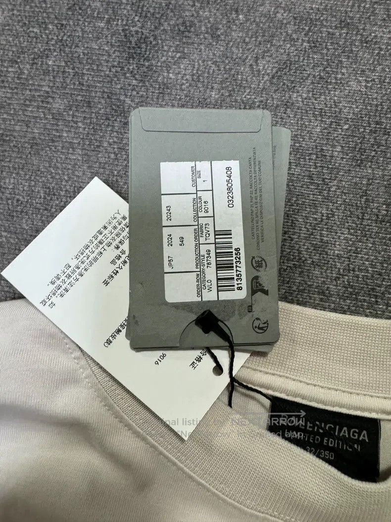 Balenciaga Balenciaga Tape Collective Logo Short Sleeve Size US S / EU 44-46 / 1 - 4 Thumbnail