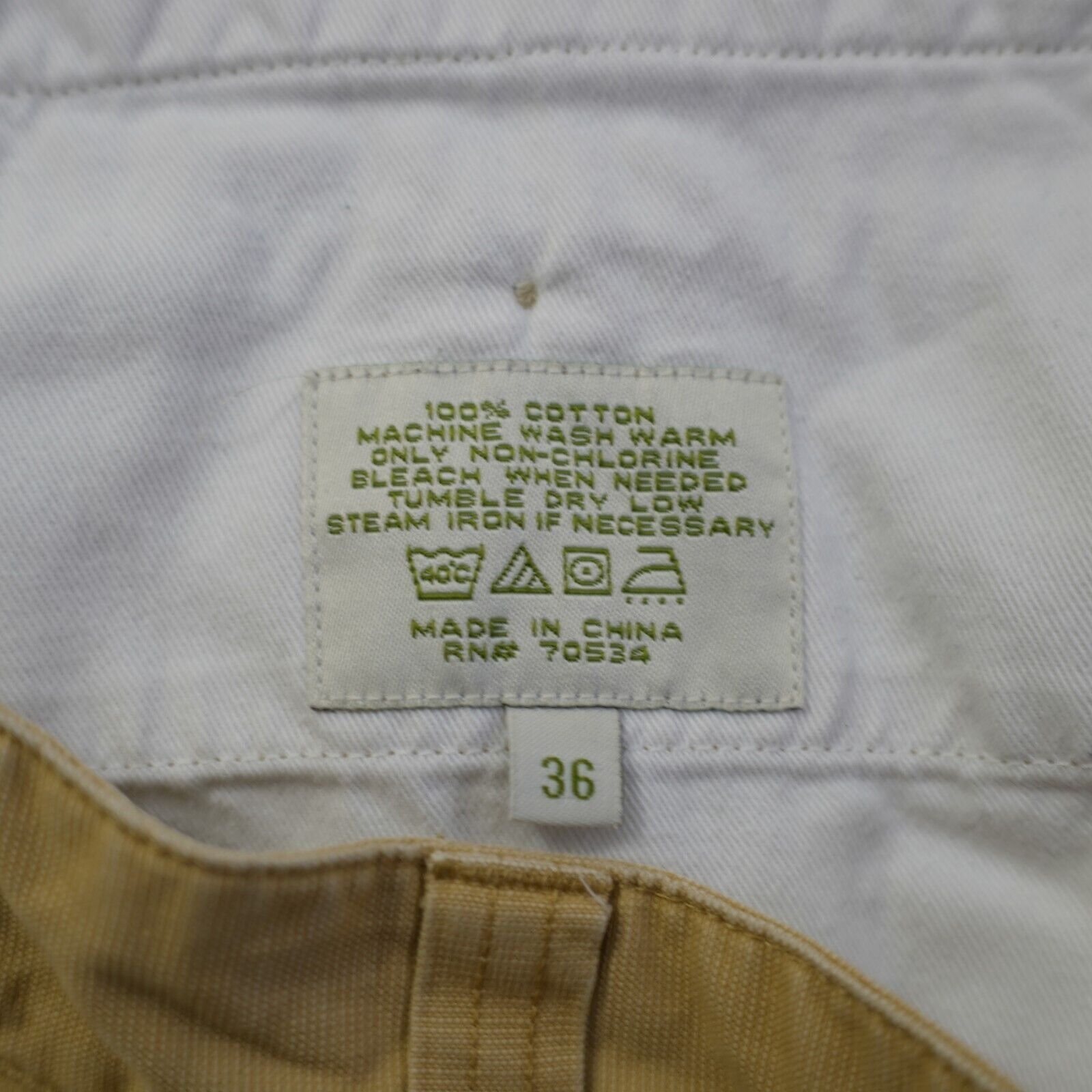 Orvis Orvis Cotton Tan Chino Pants 36/31 Flat Front Mid Rise Size US 36 / EU 52 - 8 Thumbnail