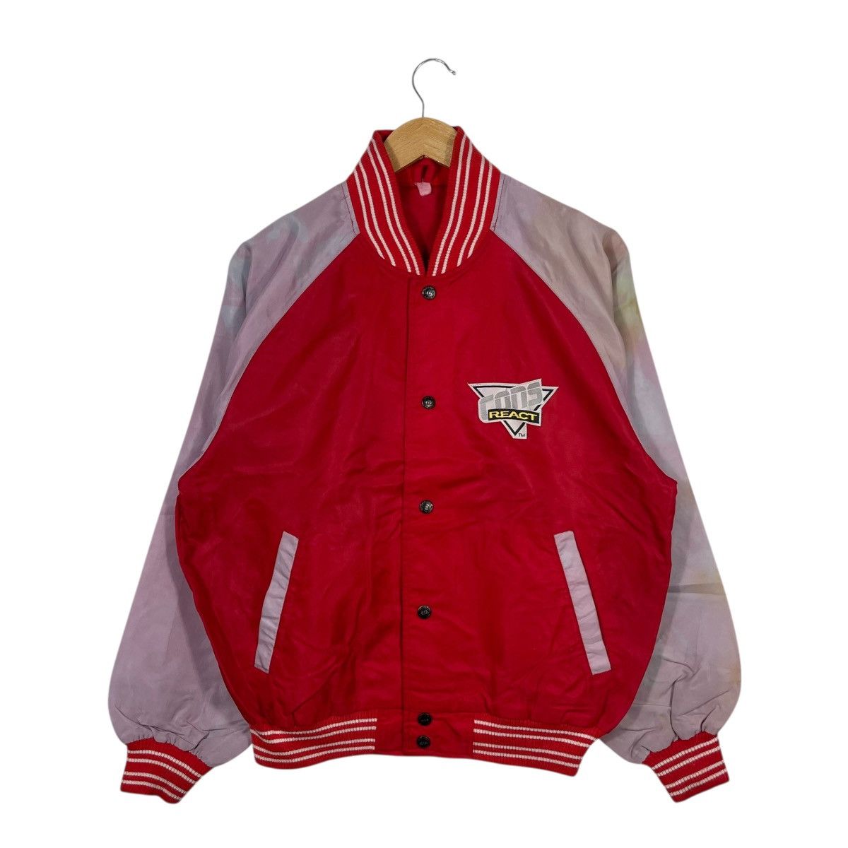 Converse Vintage Converse 1993 Star Club Meeting Varsity Jacket Red Size US L / EU 52-54 / 3 - 1 Thumbnail