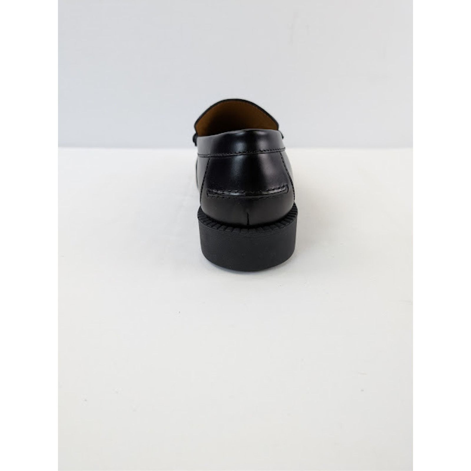 Gucci o1rshd1 Leather Taemin Moccasin Horsebit Loafer Boots Nero Size US 11 / EU 44 - 17 Thumbnail