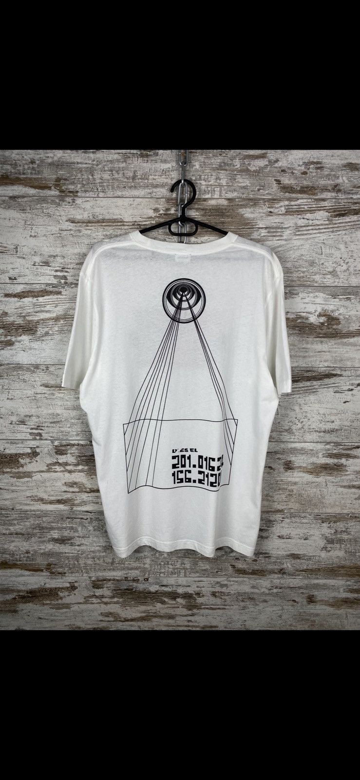 Diesel Mens Vintage Diesel Big Logo Avant Garde T Shirt Tee Size US M / EU 48-50 / 2 - 1 Thumbnail