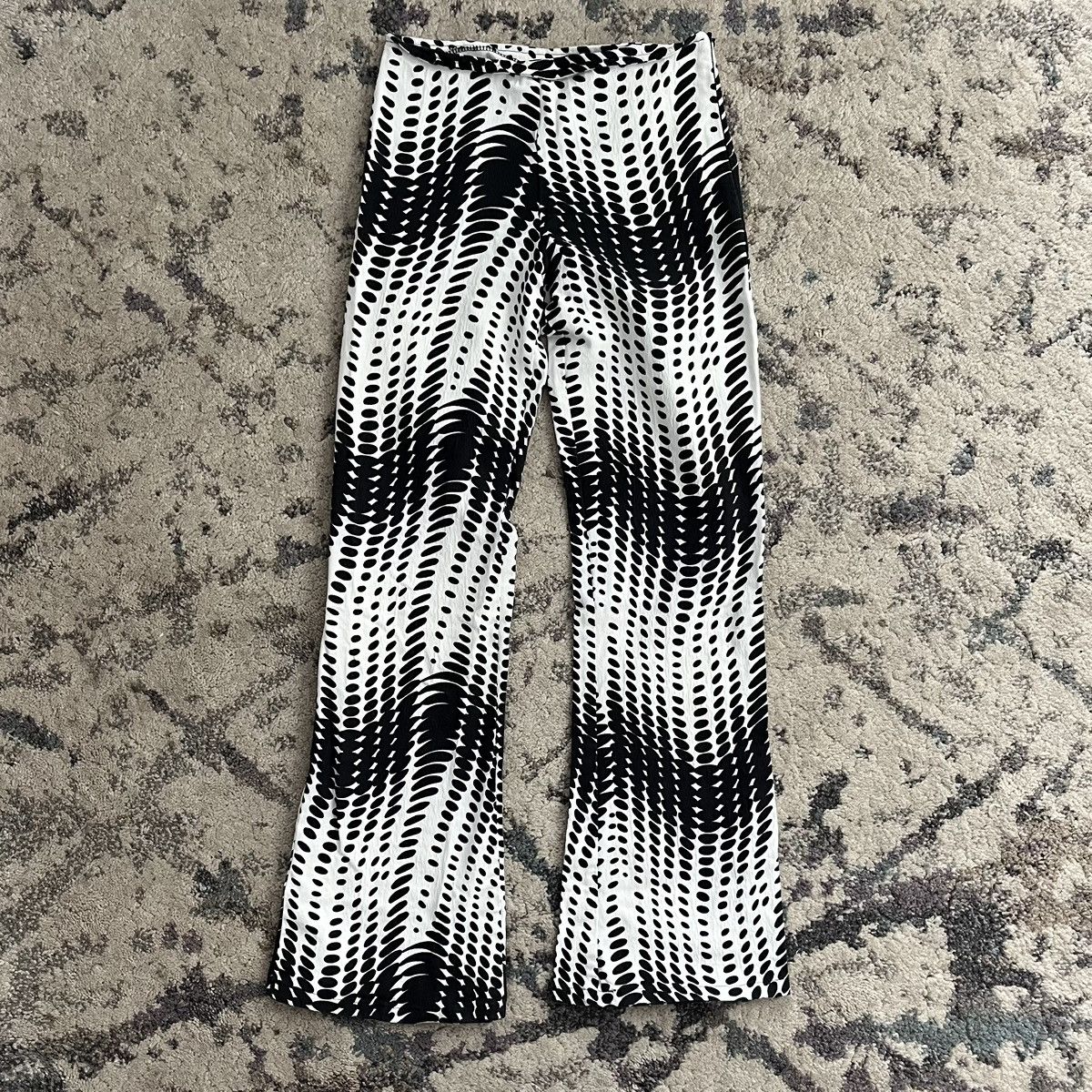 Vintage Vintage Patterned Flare Pants Size 26" / US 2 / IT 38 - 1 Thumbnail