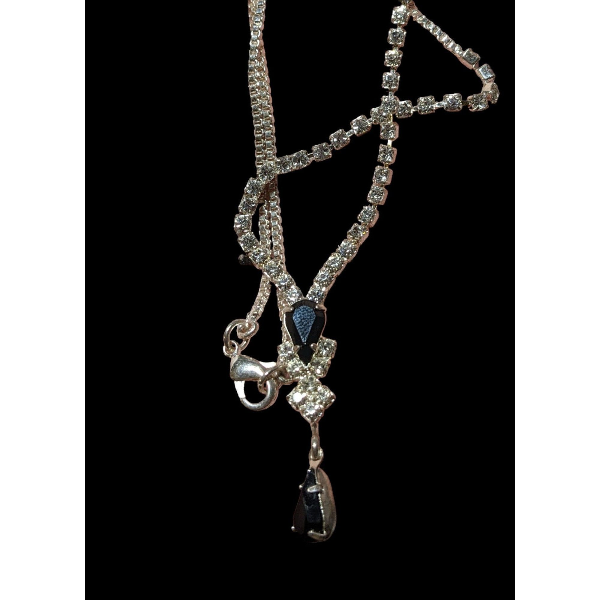 Other Glam Goth Gemmed Formal Bridal Necklace Size ONE SIZE - 5 Thumbnail