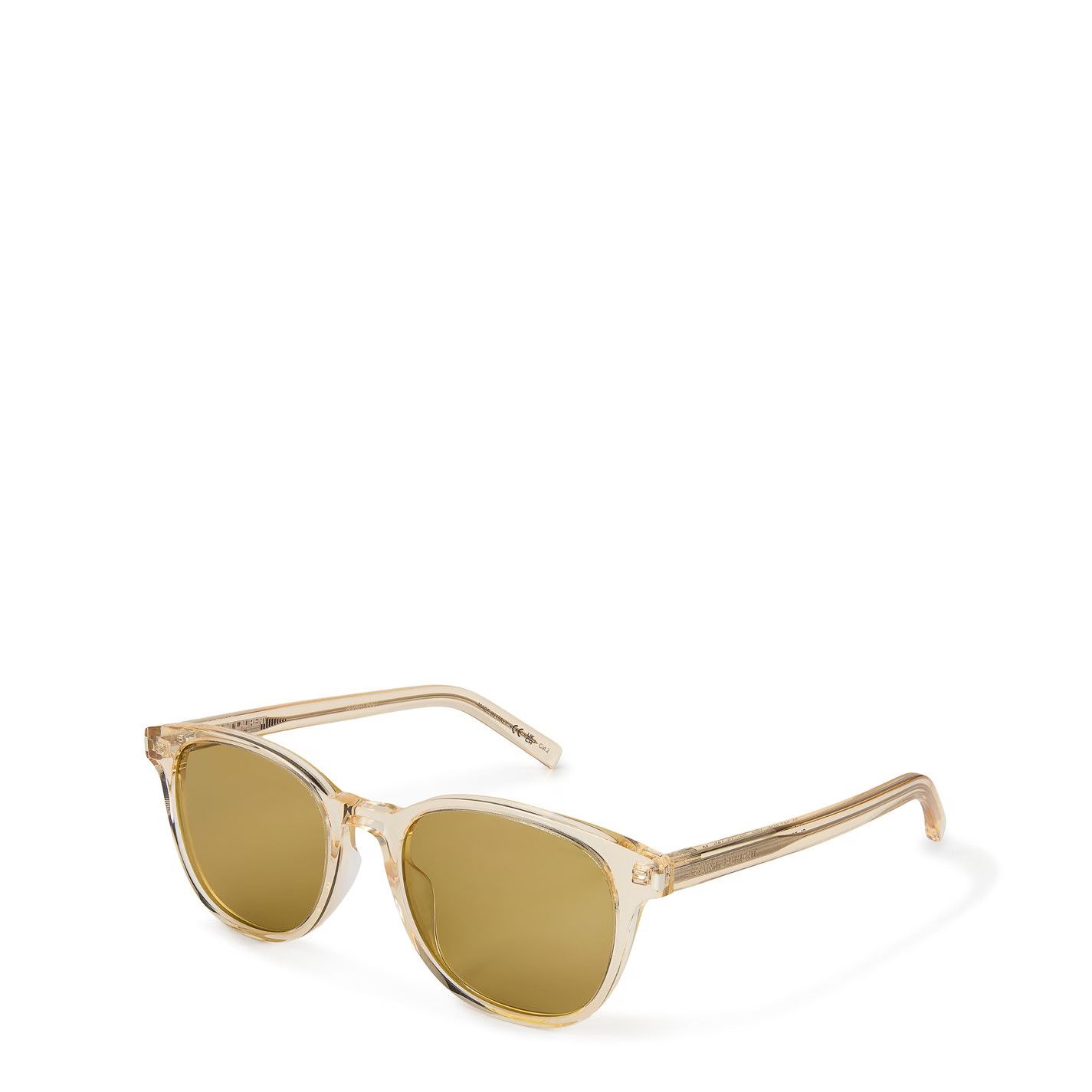 Saint Laurent Paris o1g2r1mq0426 Size: OS / Zoe Round Sunglasses in Yellow Size ONE SIZE - 2 Thumbnail