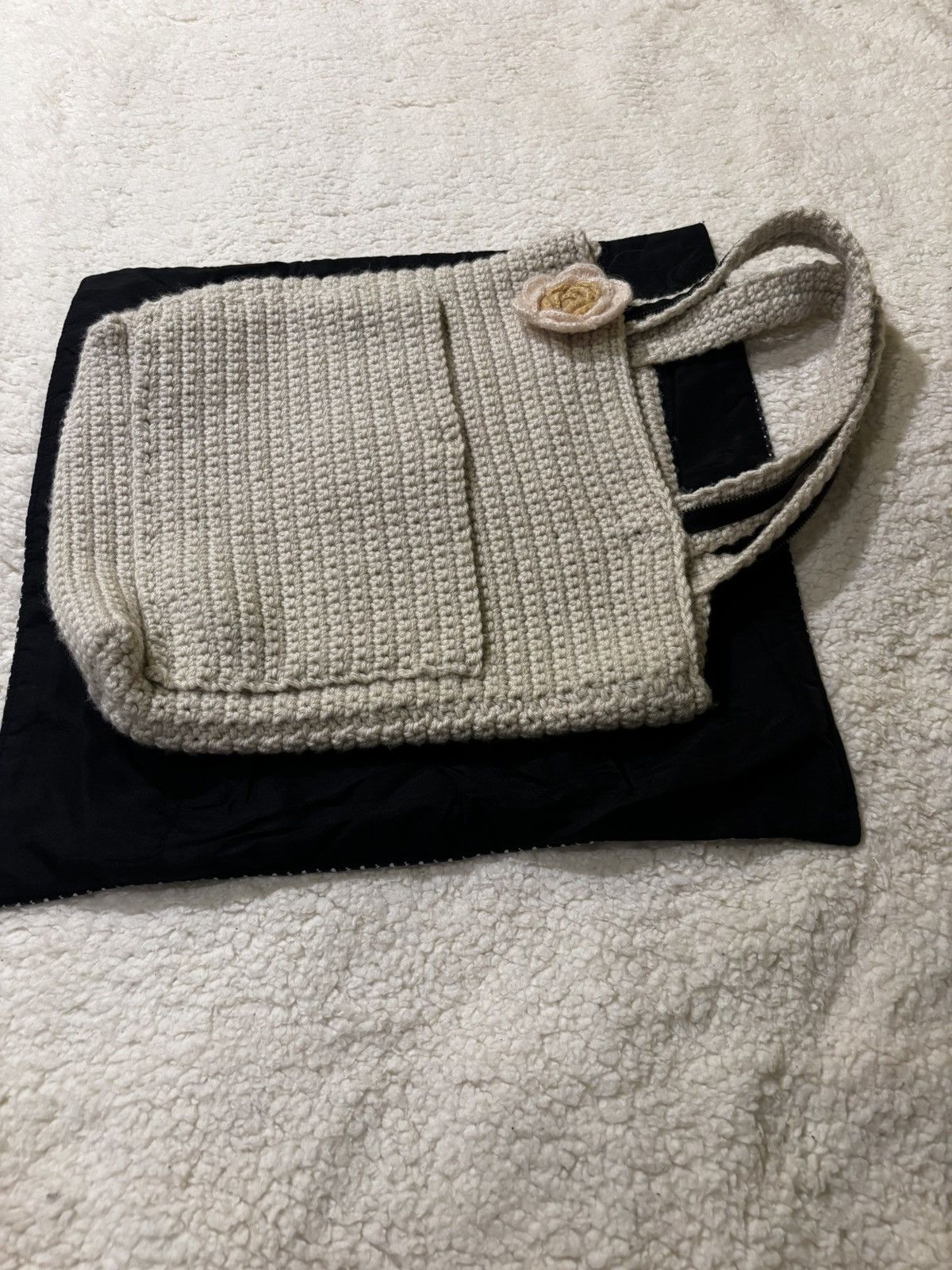 Other Cream colored crochet bag1919 Size ONE SIZE - 8 Thumbnail