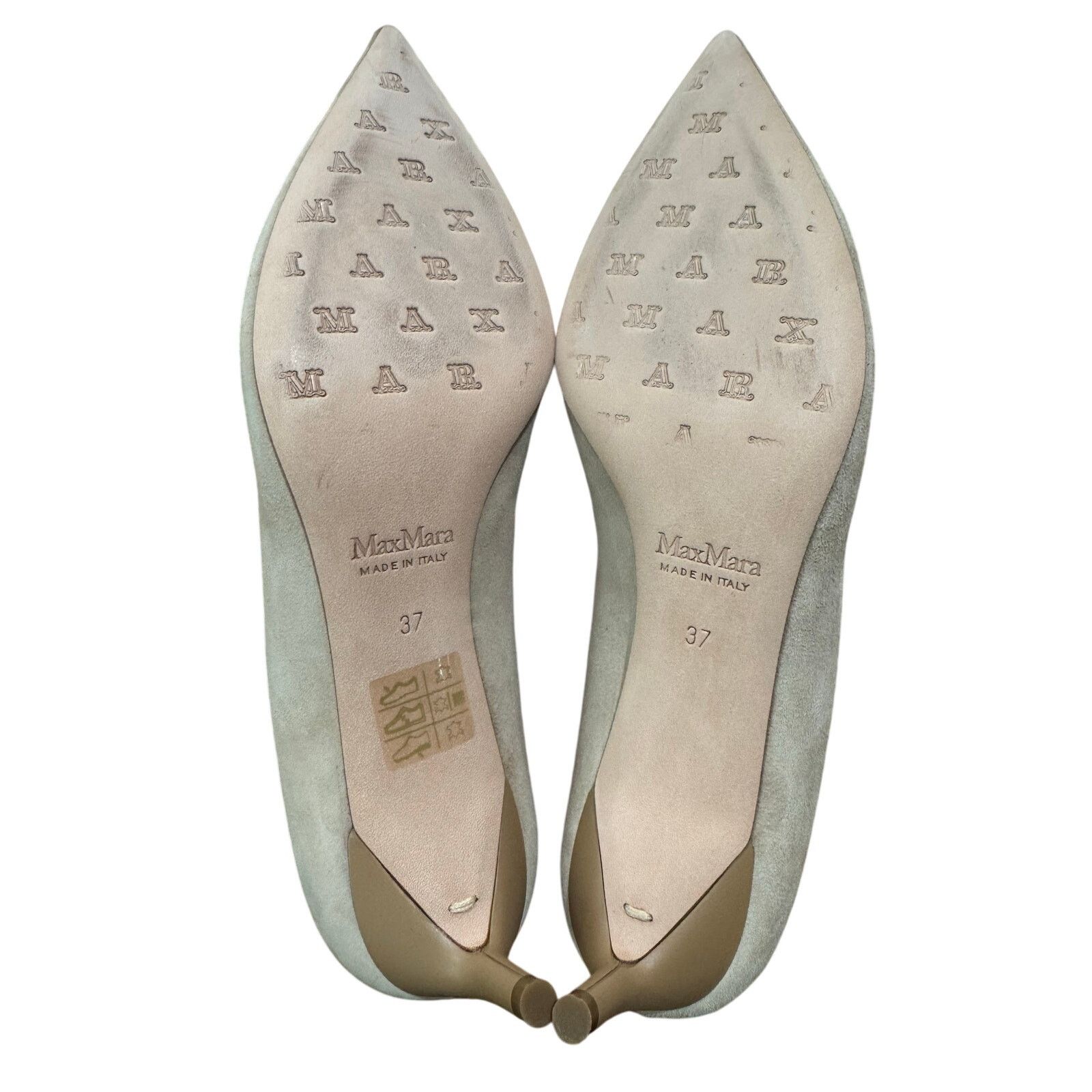 Max Mara Max Mara Camel Suede Kitten Heel Pumps sz. 37 EU (Runs Big) Size US 8 / IT 38 - 6 Thumbnail