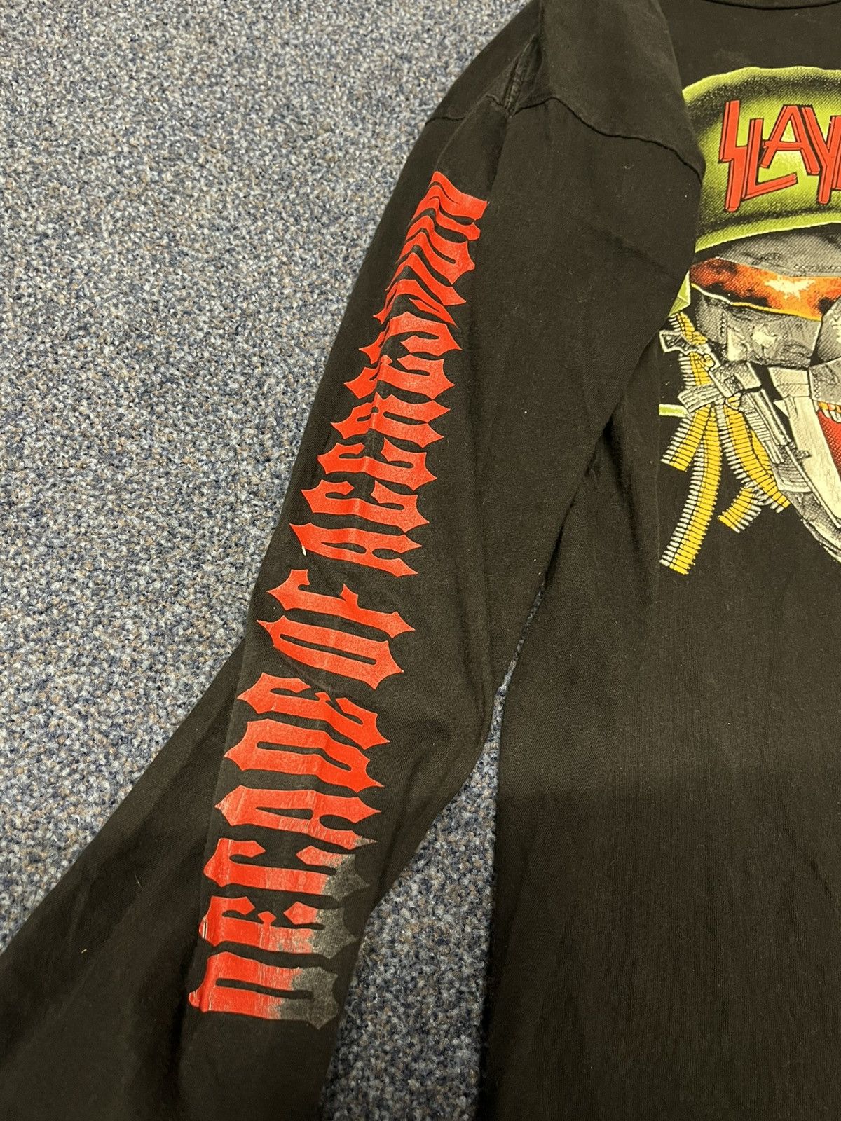 Slayer × Vintage Slayer Clash of the Titans Tour 1991 Long sleeve Size US L / EU 52-54 / 3 - 4 Thumbnail