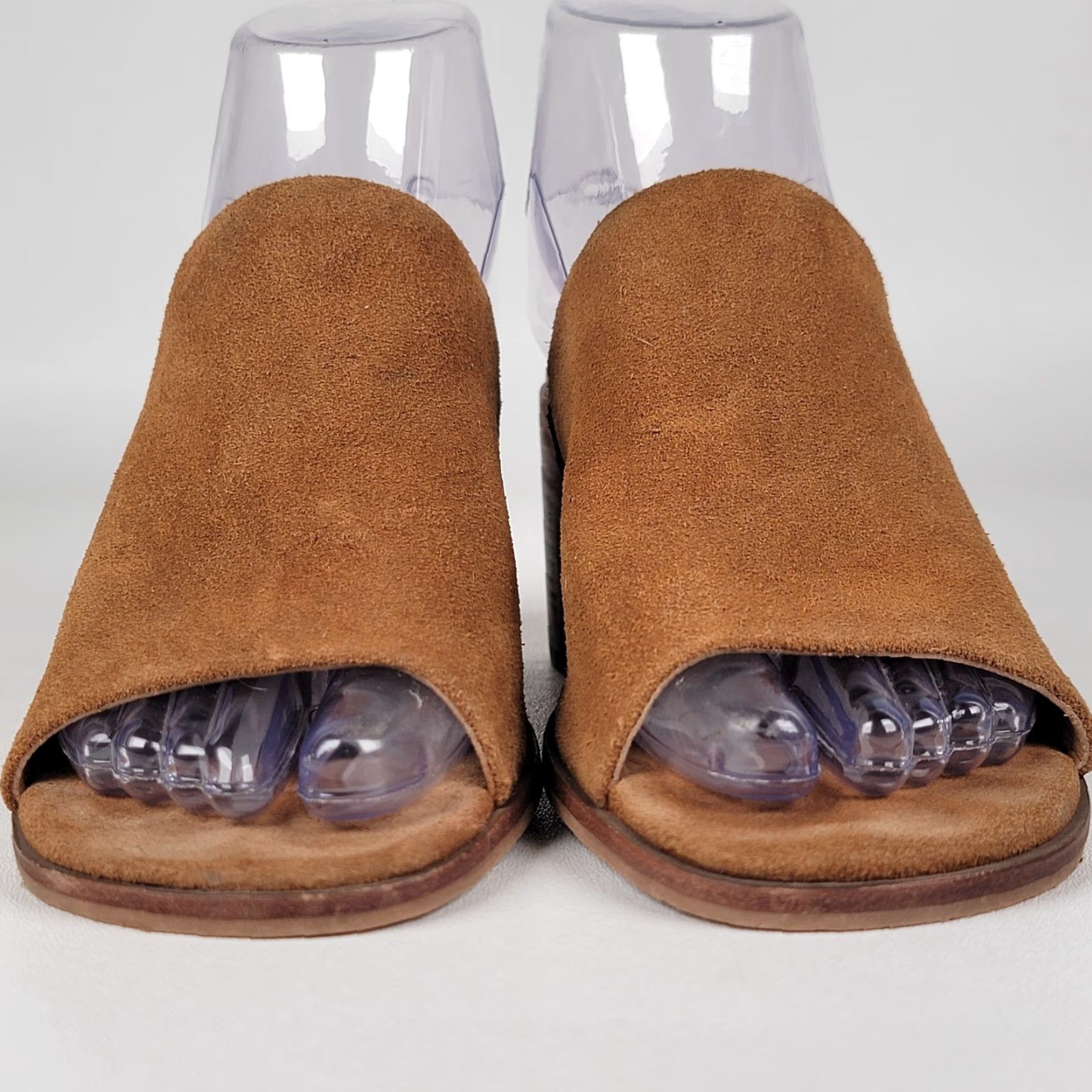 Lucky Brand Lucky Brand Sayvan Topanga Verona Suede Heeled Mules Women Size 6 M Brown Slip On Slide Size US 6 / IT 36 - 3 Thumbnail