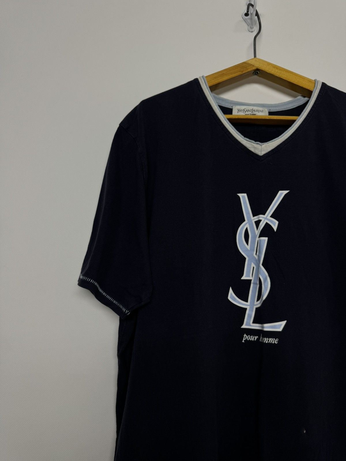 Yves Saint Laurent Vintage YSL Yves Saint Laurent T Shirt 00’s Size US M / EU 48-50 / 2 - 6 Thumbnail