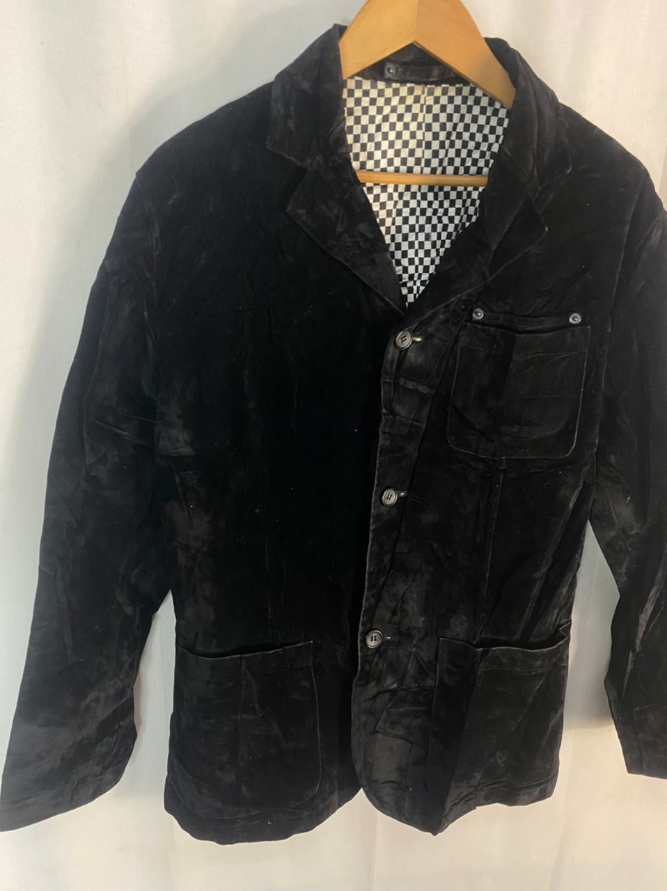 In the attic button black jacket