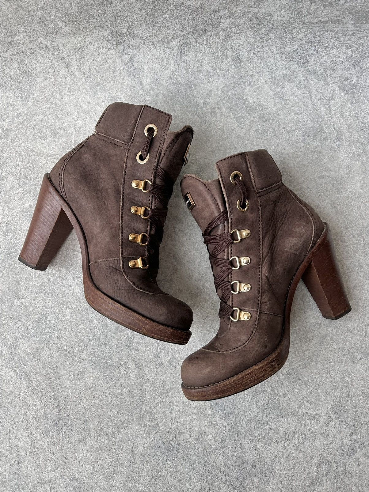 Dolce & Gabbana Y2K Dolce Gabbana Leather Western Ankle Boots Size US 8 / IT 38 - 12 Thumbnail