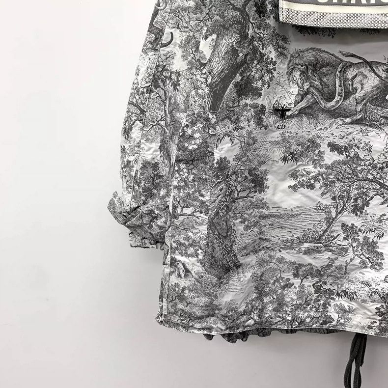 Dior Dior Color-matched animal jungle print full-print hooded dr Size XS / US 0-2 / IT 36-38 - 4 Thumbnail