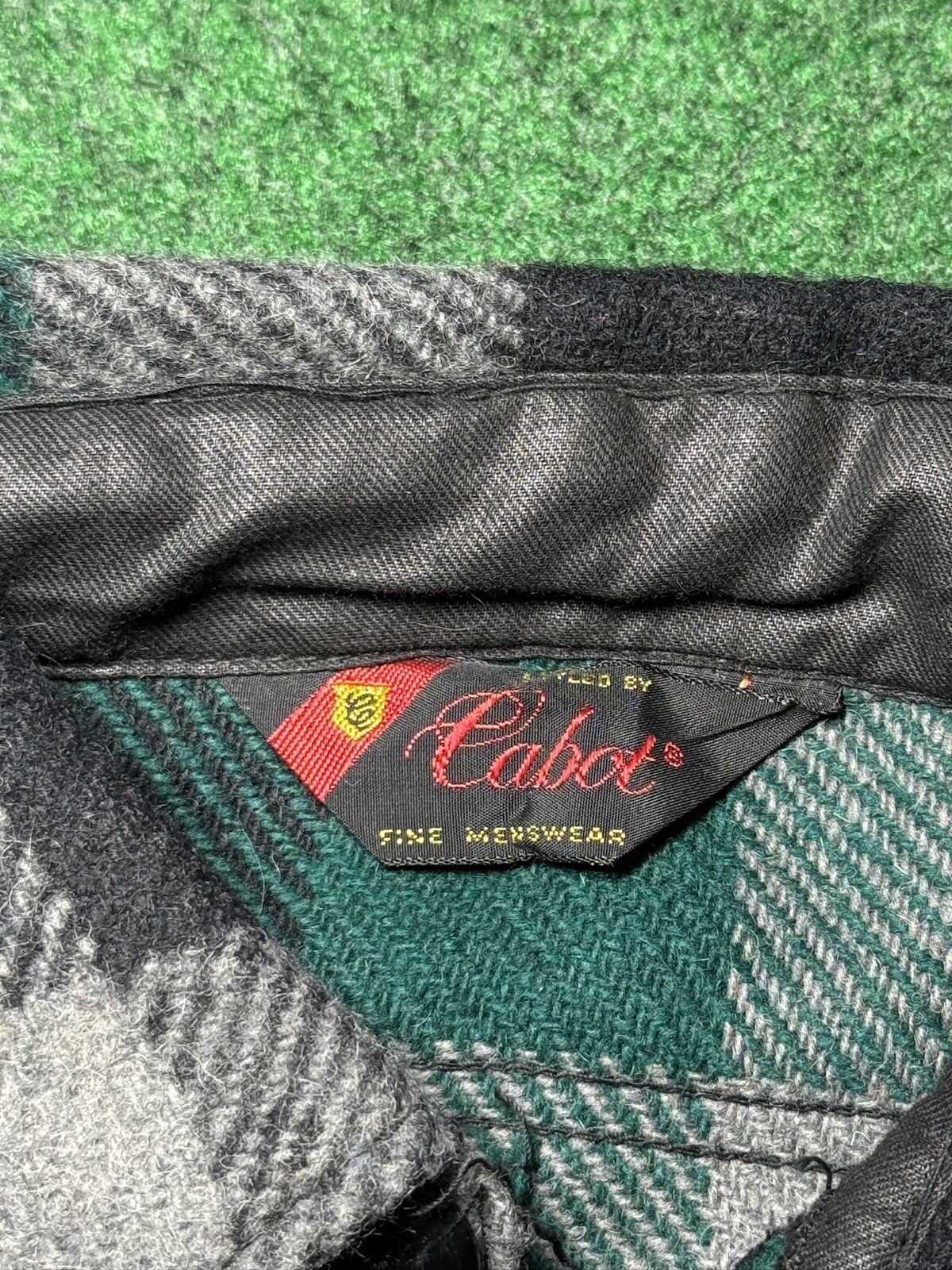 Vintage Vintage 80s 90s Wool Green Plaid M Button Up Flannel Shirt Size US M / EU 48-50 / 2 - 2 Thumbnail