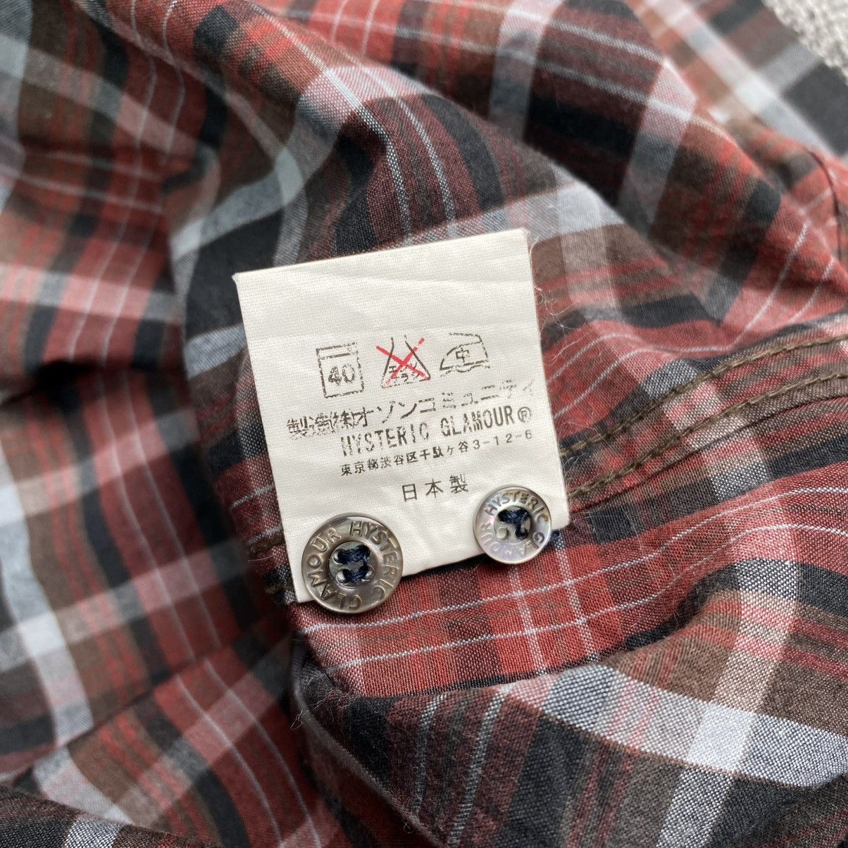 Hysteric Glamour × Japanese Brand hysteric glamour guitar plaid shirt button Size US M / EU 48-50 / 2 - 7 Thumbnail