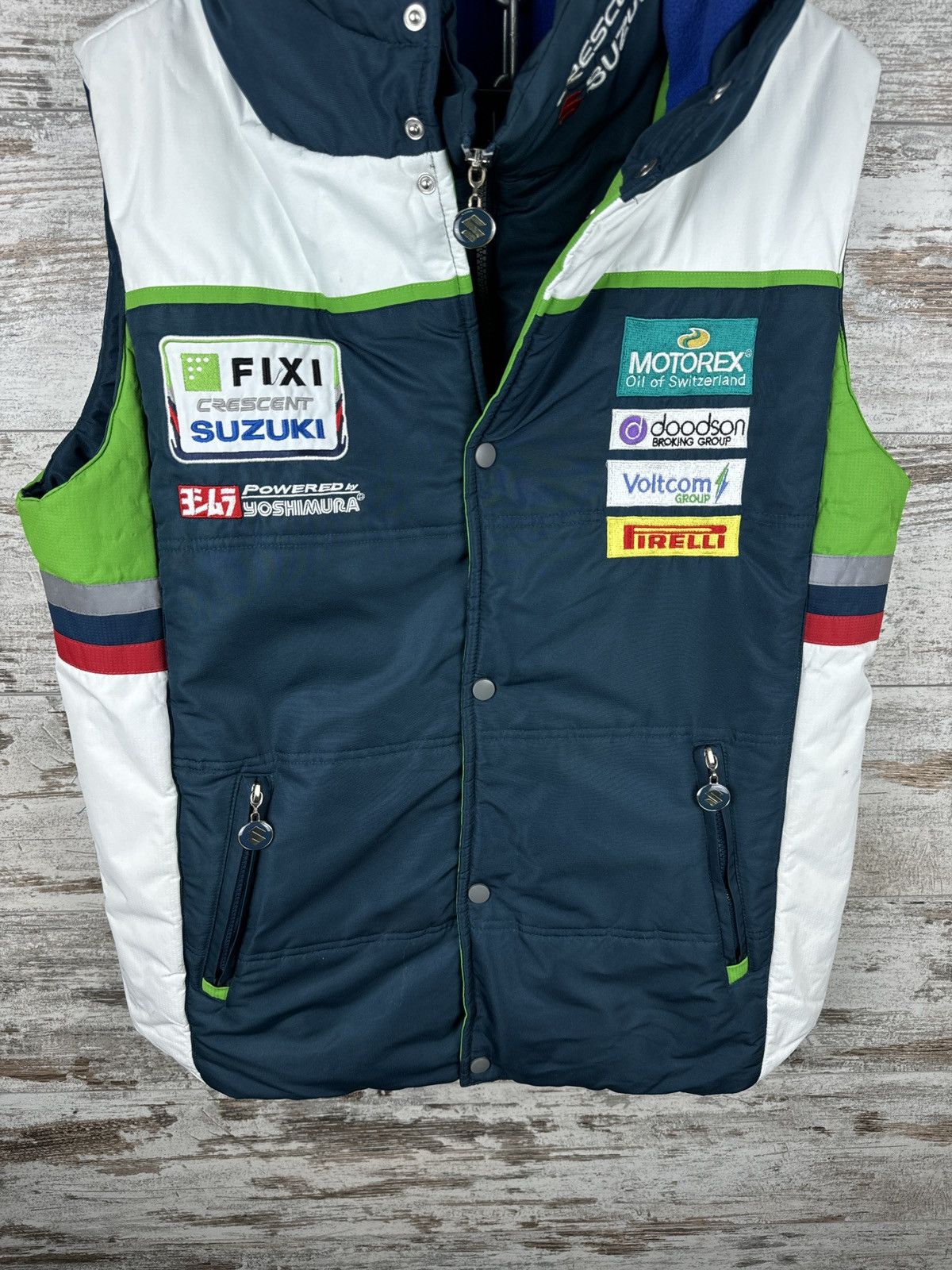 Vintage Mens Vintage Suzuki racing vest firelli formula 1 rare Size US XL / EU 56 / 4 - 5 Thumbnail